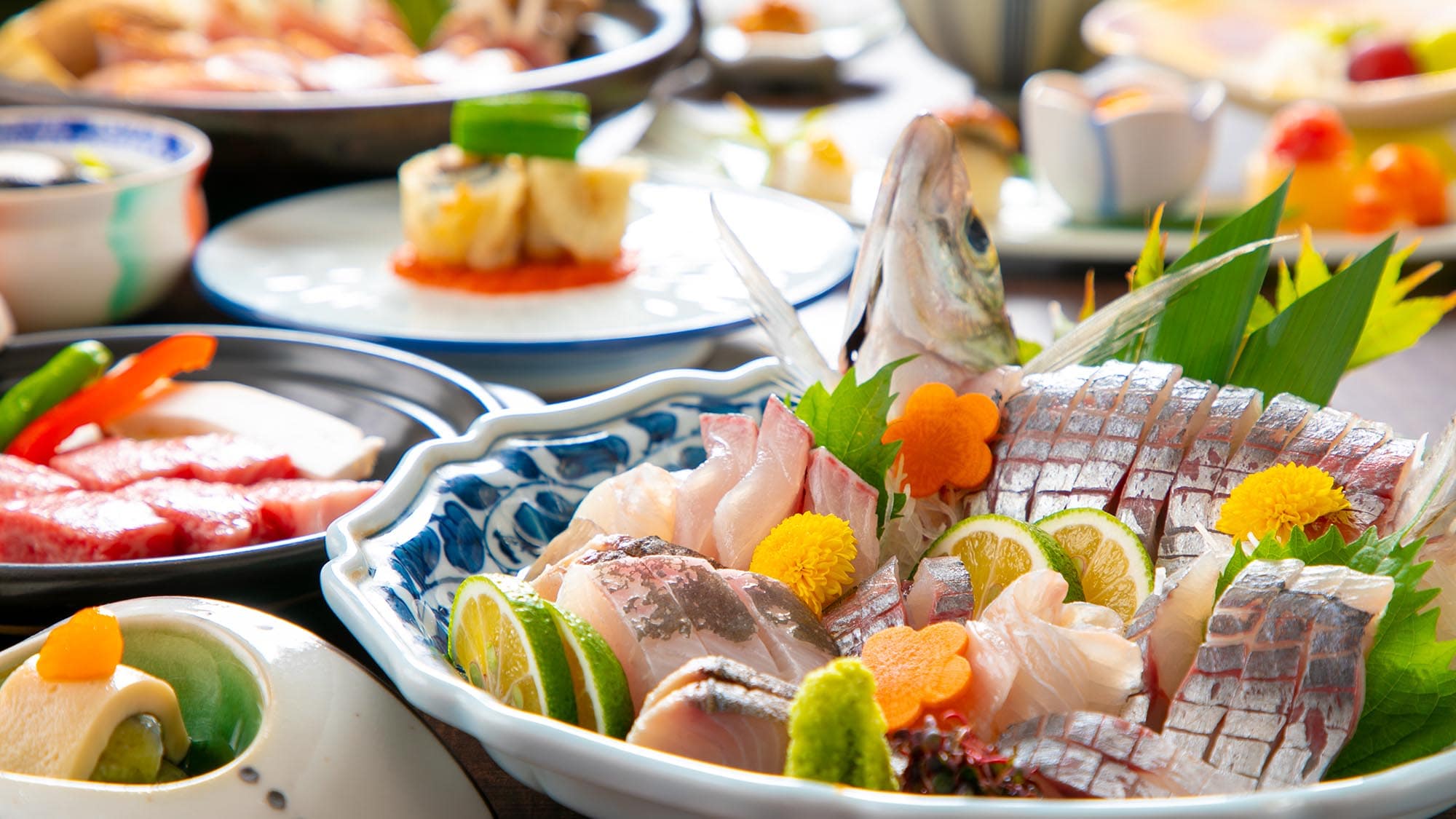 Seki horse mackerel sashimi banquet