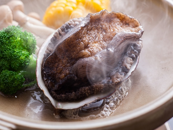 Example of abalone teppanyaki