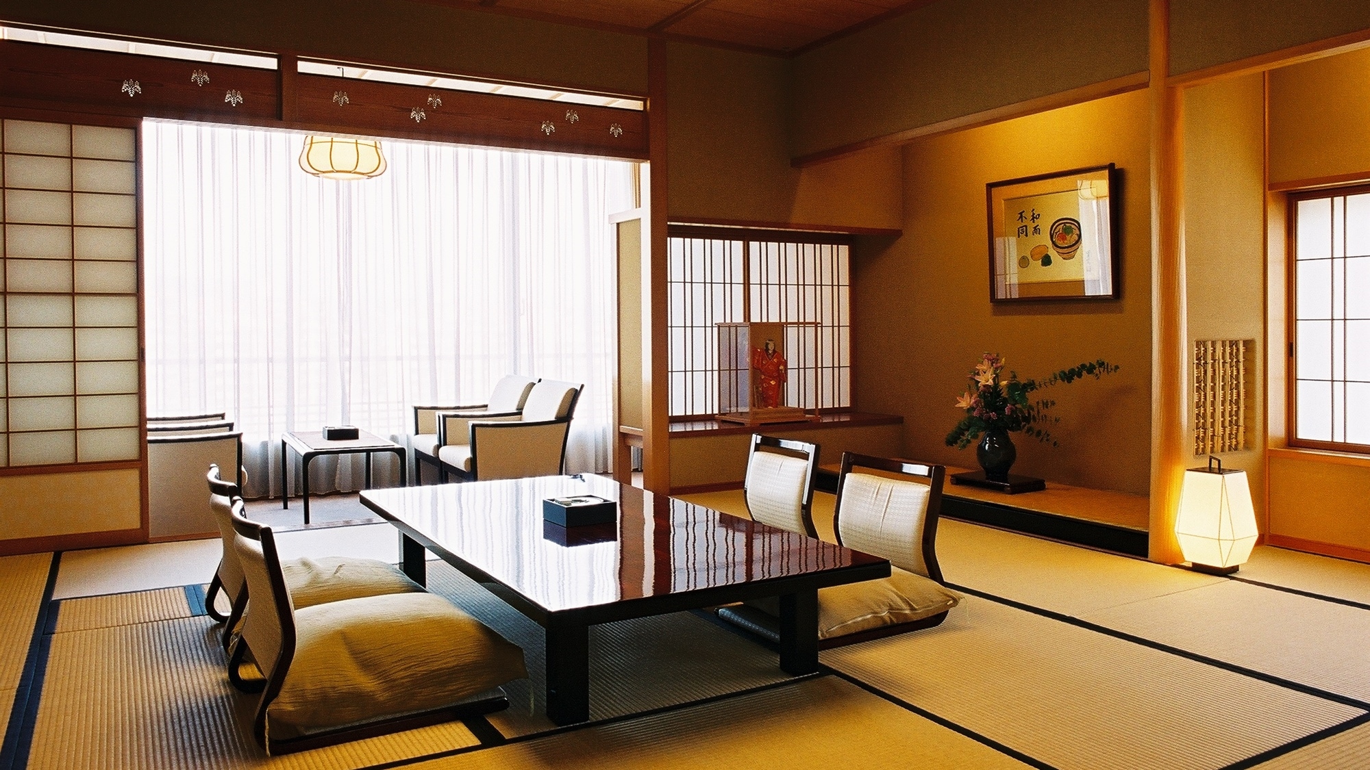 [Phòng kiểu Nhật 12,5 chiếu tatami] (có bồn tắm trong nhà làm hoàn toàn bằng cây bách) Rikyu 64m2/ven sông