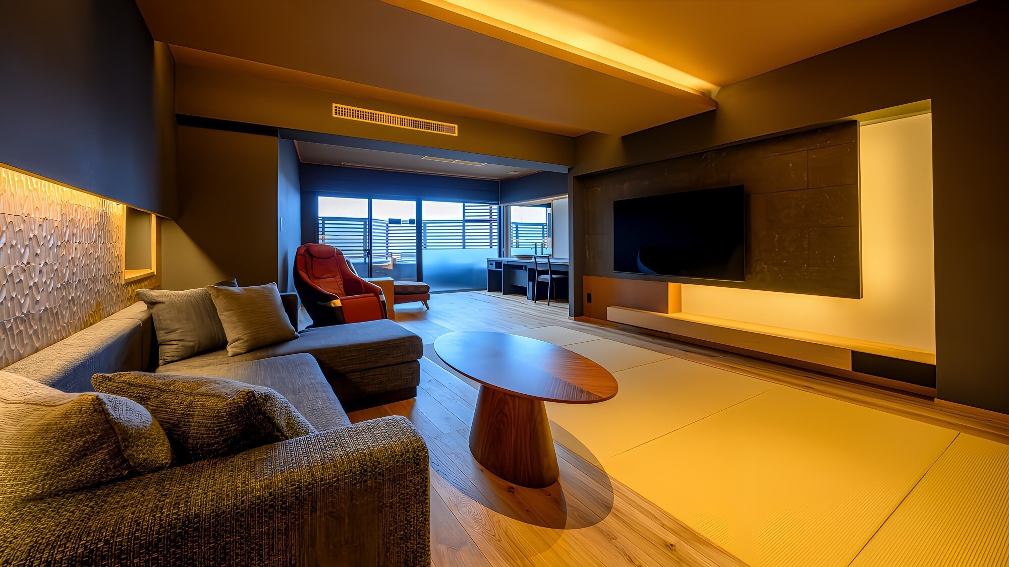 [Annex/Miyabi] Japanese-Western style room with open-air bath/Spacious Japanese-Western style room type *Image