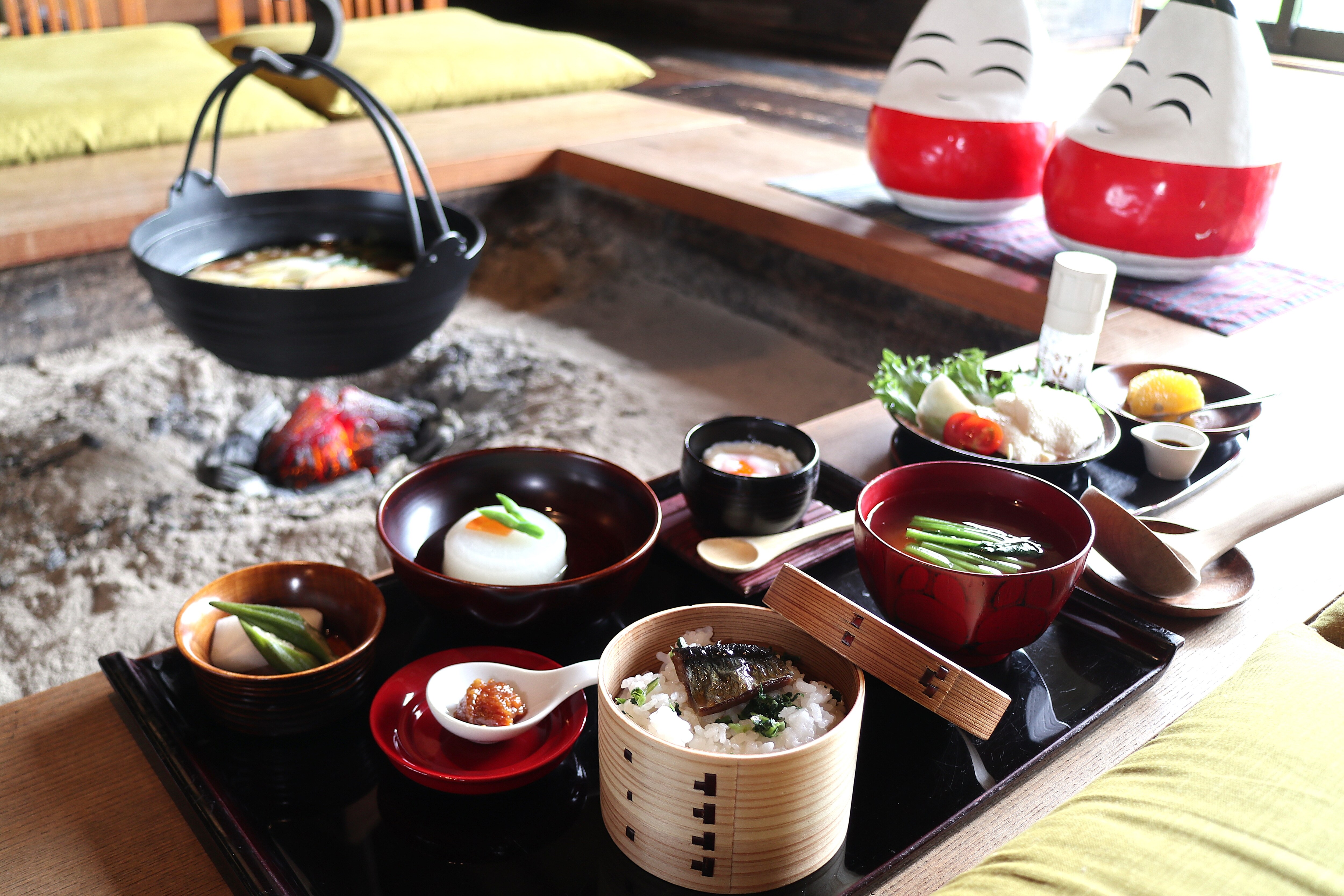 Breakfast enjoyed by the hearth