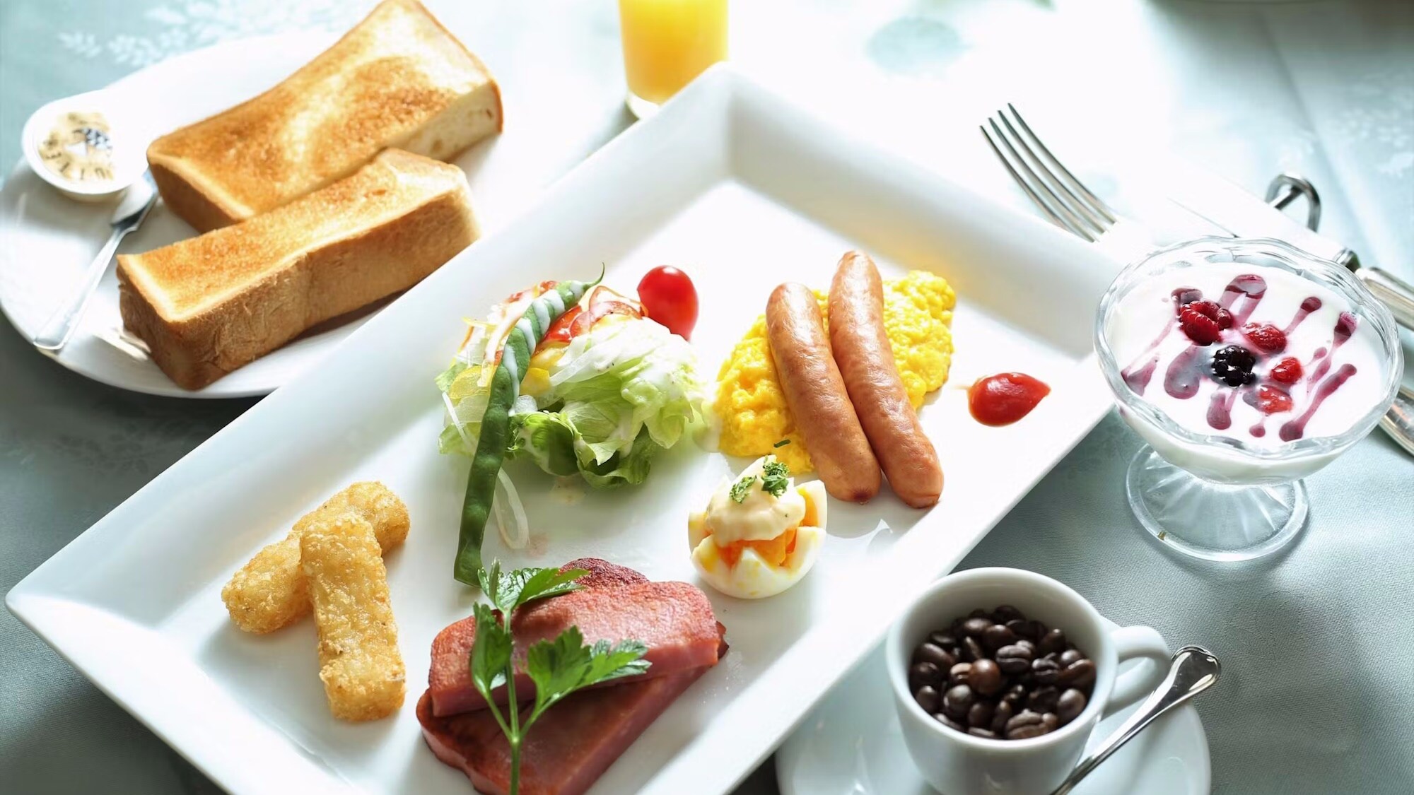 Western set meal (breakfast)