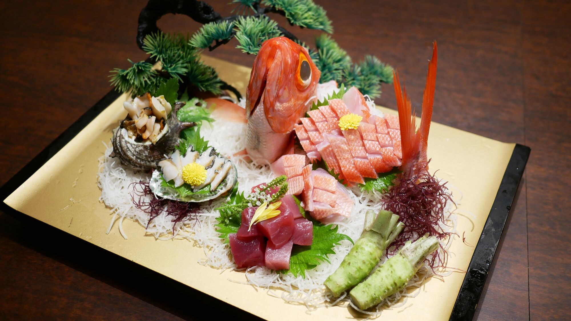 Assorted sashimi limited to wasabi plan