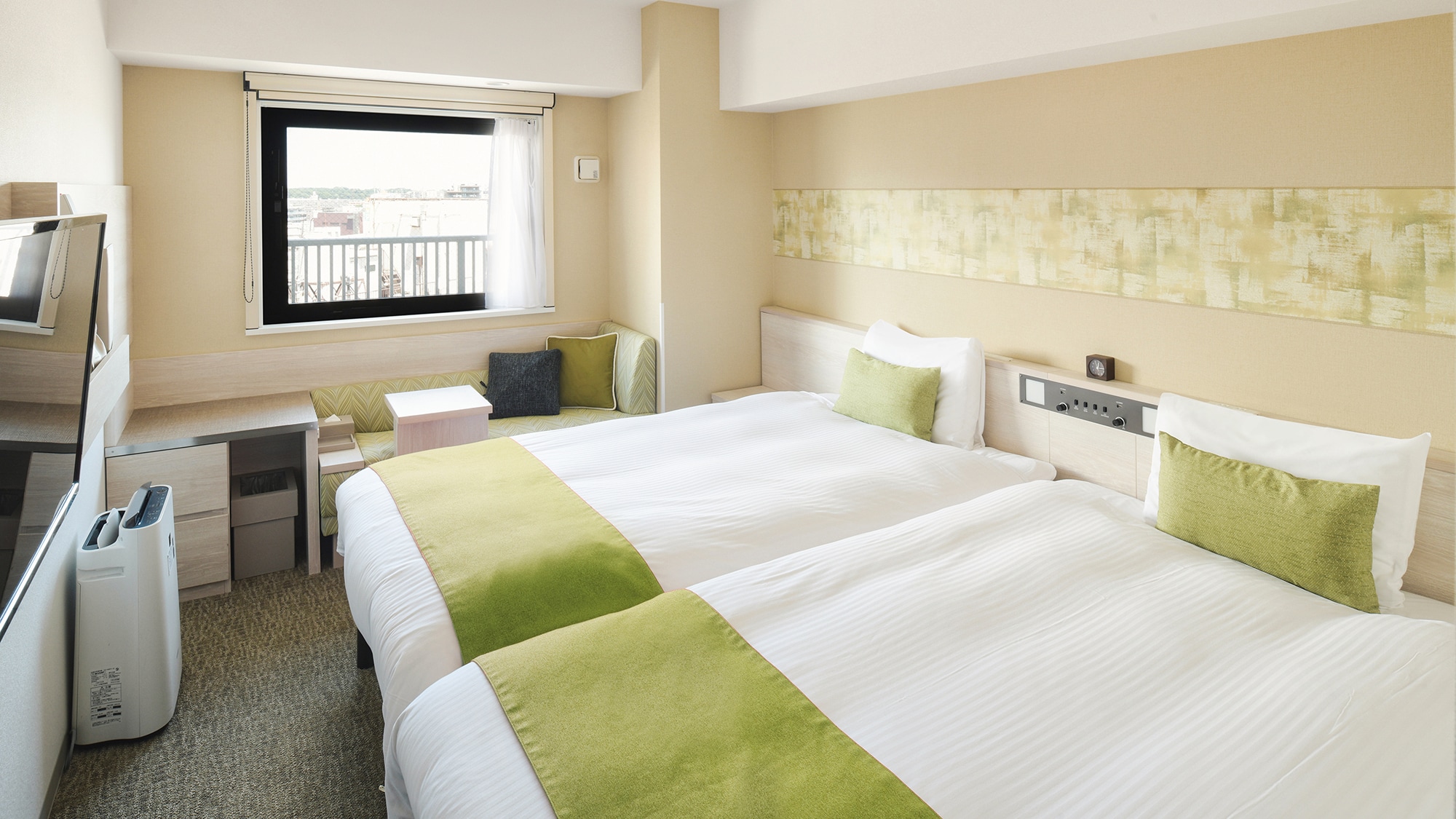 [Standard twin] 19 square meters, 2 beds with a width of 120 cm, can accommodate up to 4 people