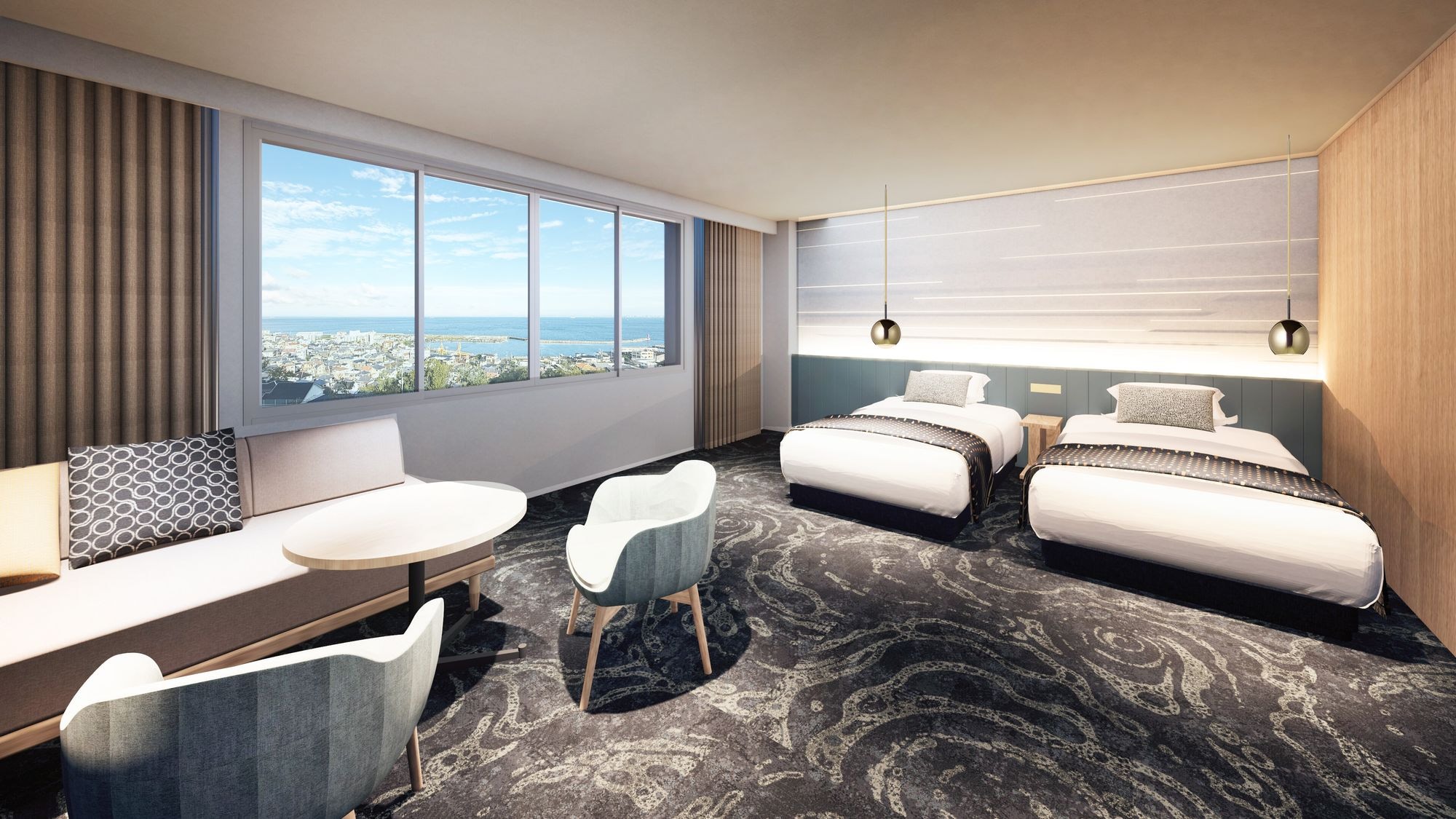 [Ocean View] Superior Twin Room (with bath) / 32 square meters