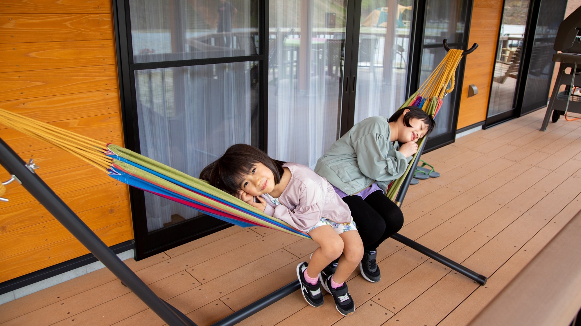 * [Grand Cabin] A popular hammock is also permanently installed! The breeze and the comfortable sway will help you get rid of your daily fatigue.