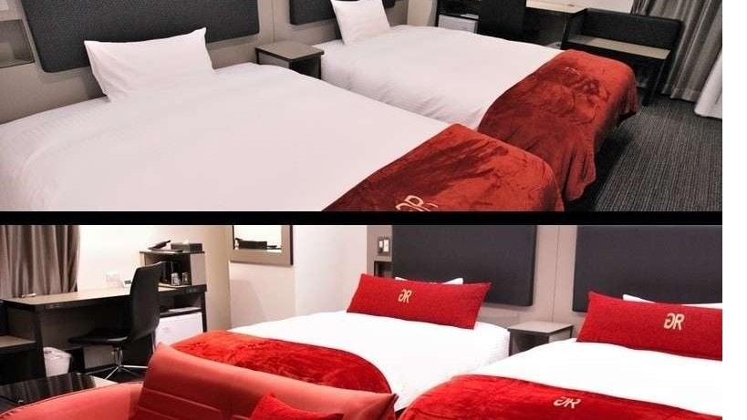 Force 37㎡ / 25㎡ (each room: double bed 140cm & times; 2 units)