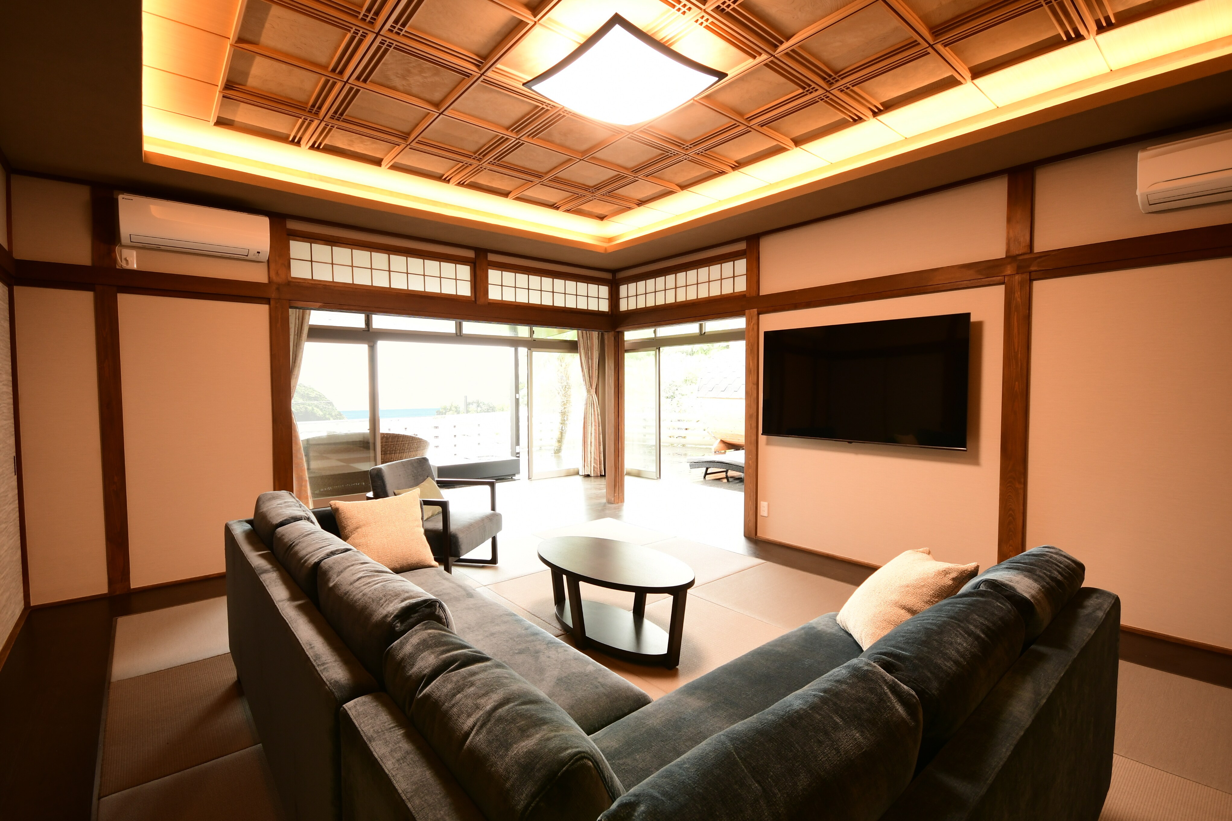 An example of a terrace suite