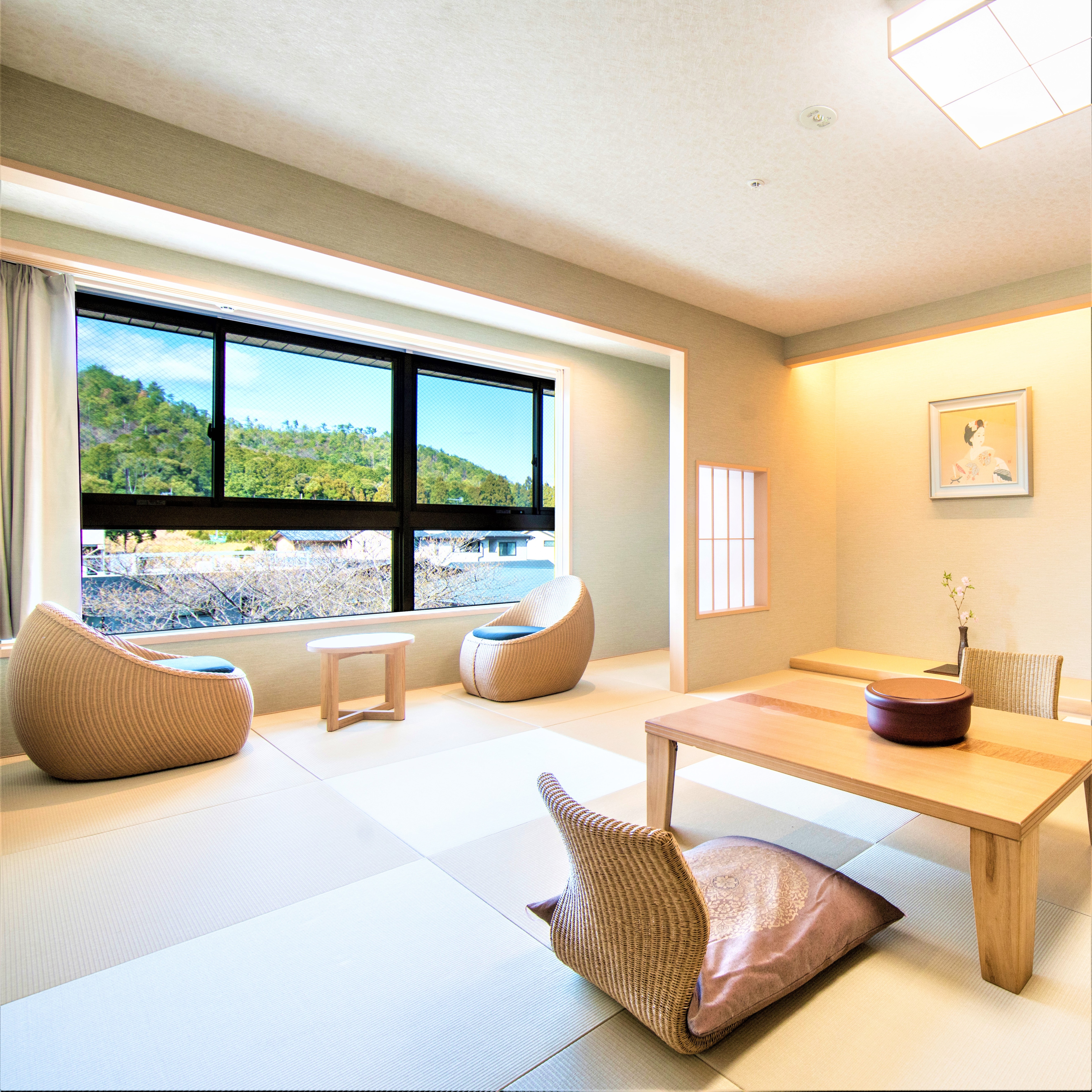 Kamar bergaya Jepang dengan pemandangan bak mandi 17 tikar tatami <Bangunan baru Gedung Kobayashi>