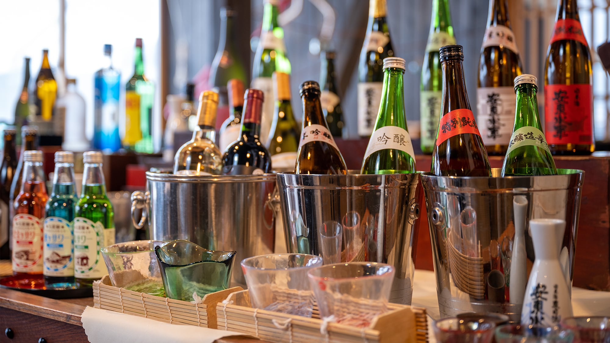 Enjoy our extensive drink menu at the dinner venue