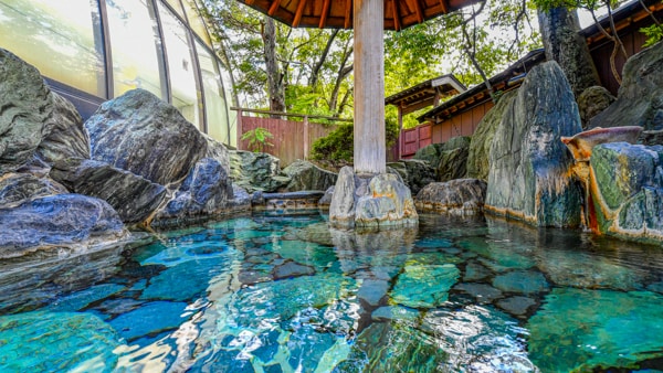 Large communal bath, Taiyoden, open-air bath