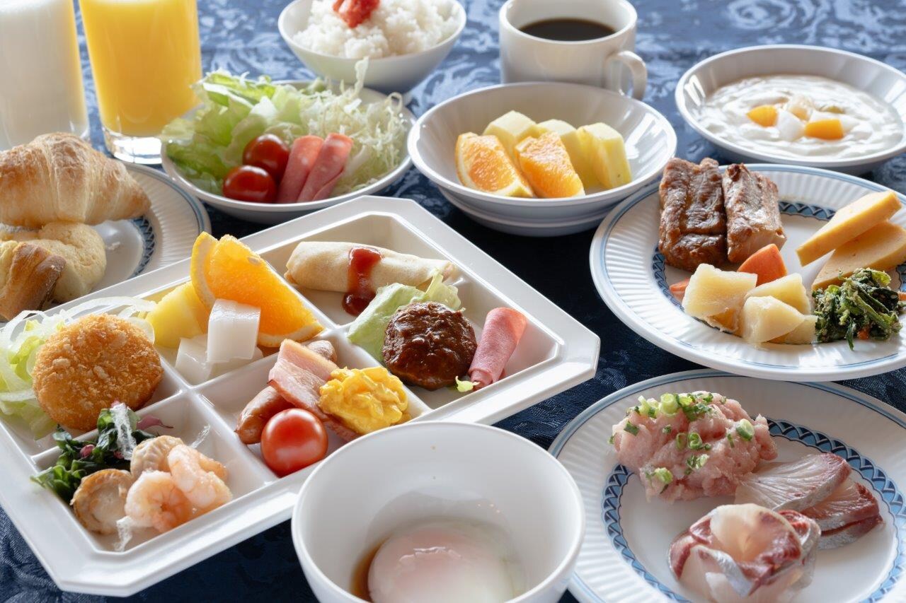 ภาพบุฟเฟ่ต์อาหารเช้า