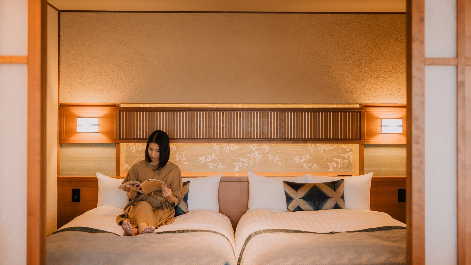 How to spend time in the guest room (Spa Suite with Panoramic View and private open-air bath)