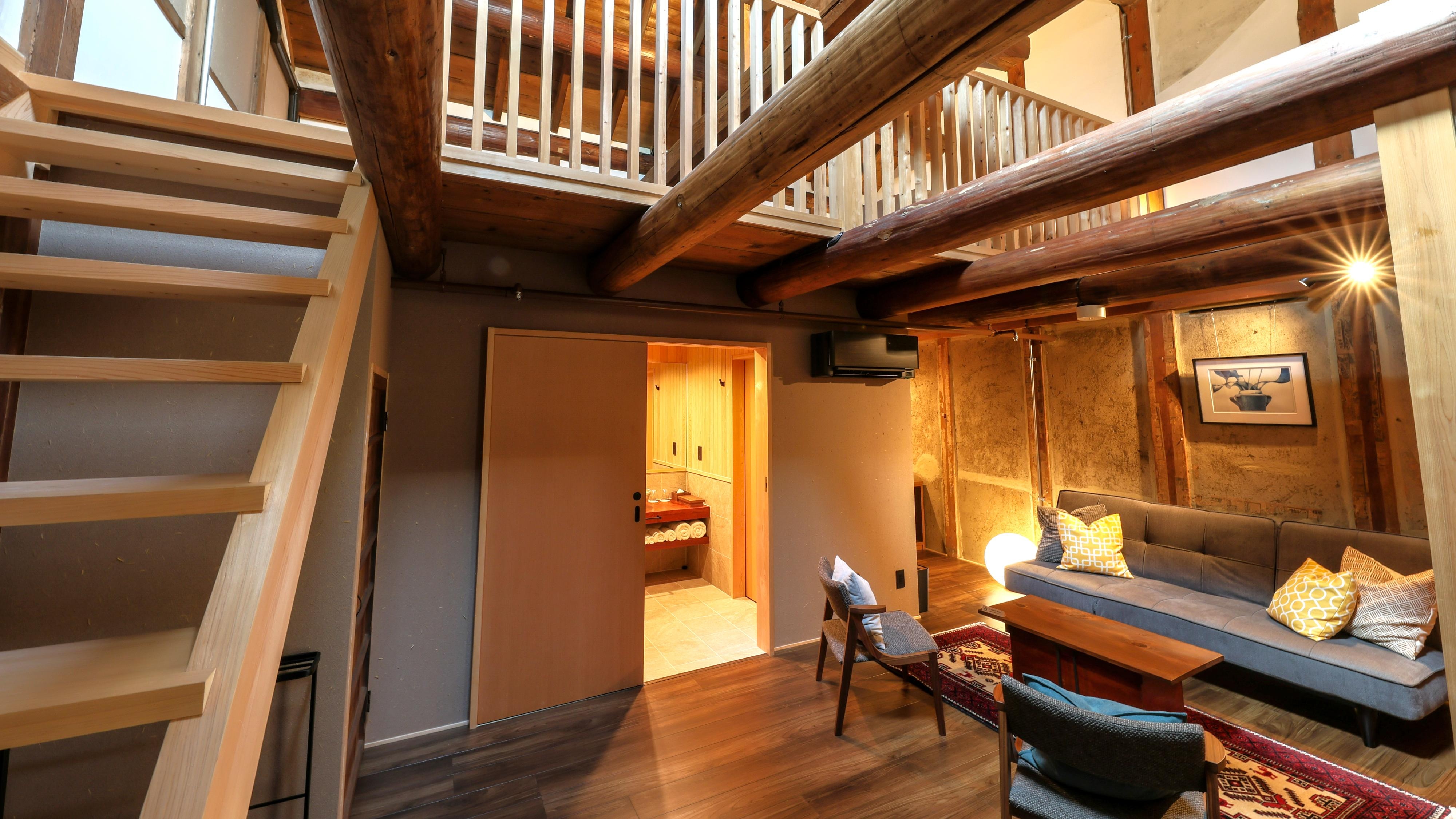 ■KOUJI (50m2/twin/accommodates 3 people/1F living room/2F bedroom)