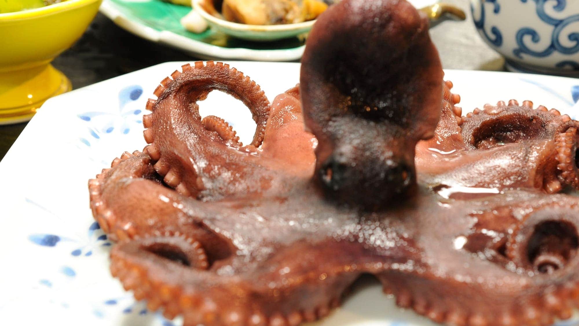 ◆ <晚餐> 日間賀島的章魚，肉質格外柔軟，而且緊實。 （每五人一份煮章魚）