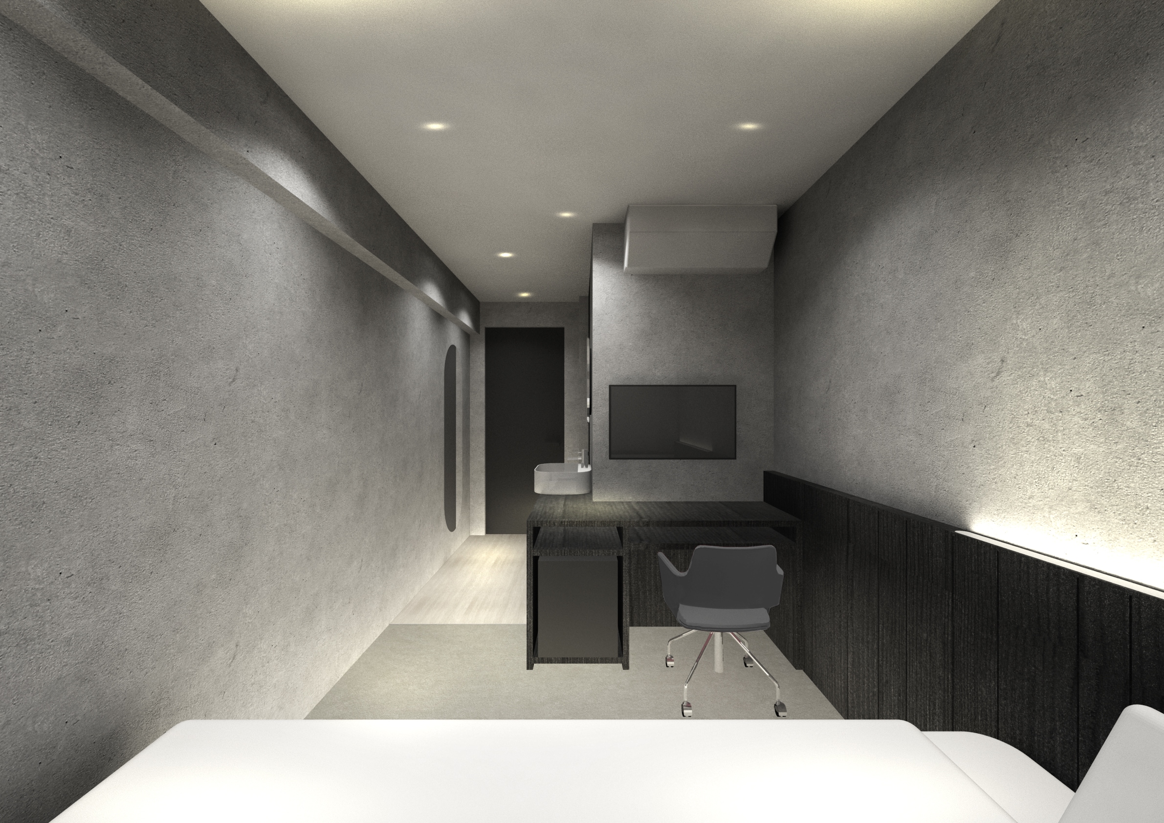 Smoking Single Room (※There is no unit bath. This room has only a shower booth.)