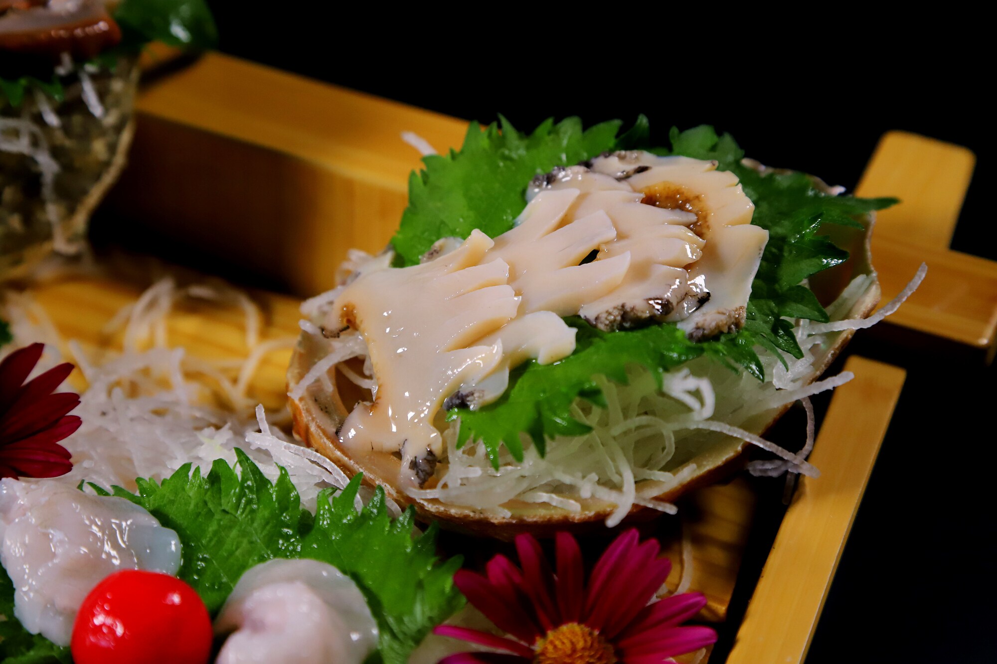 Abalone sashimi