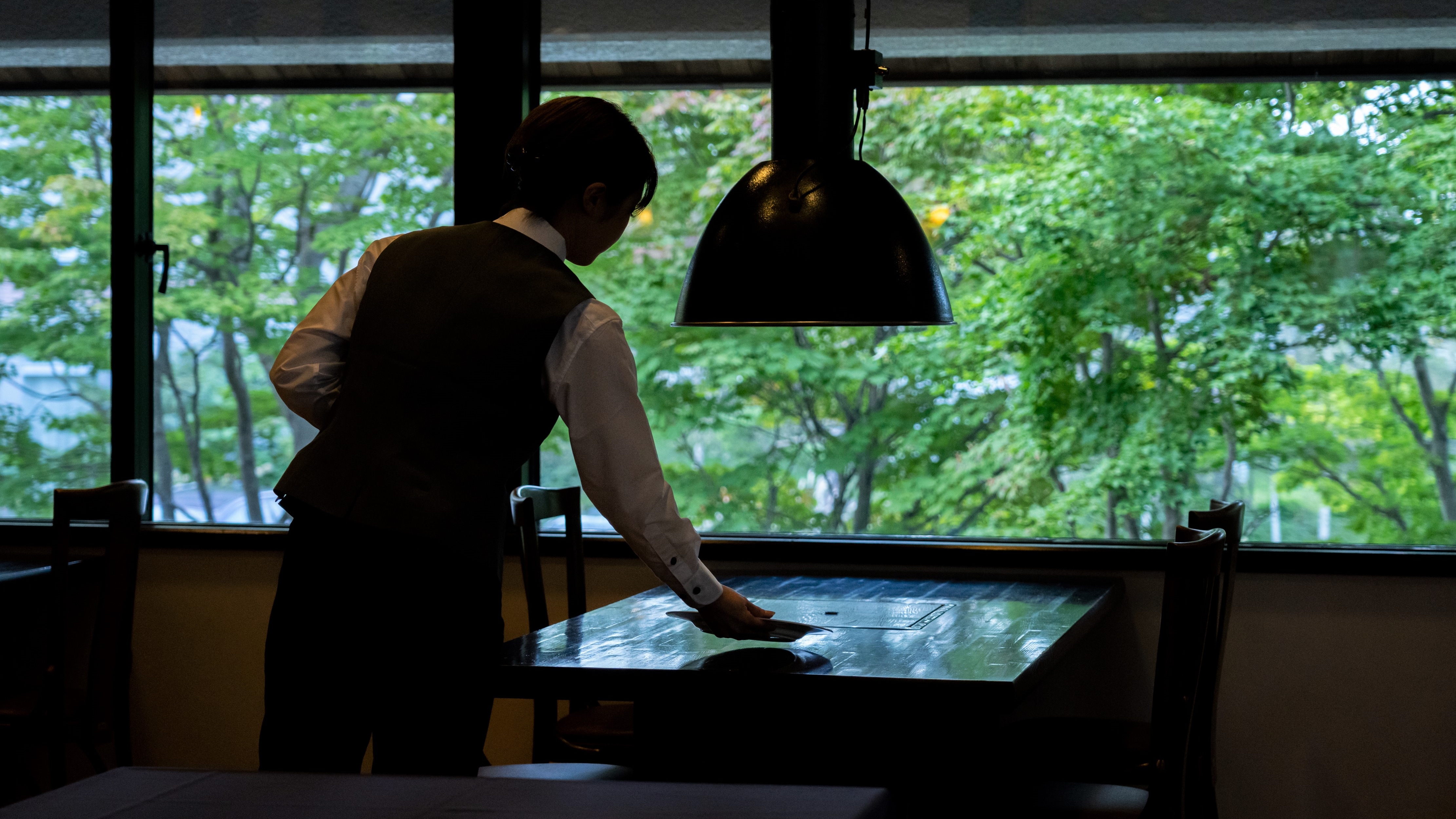 [Restaurant] You can see the scenery that feels the four seasons.