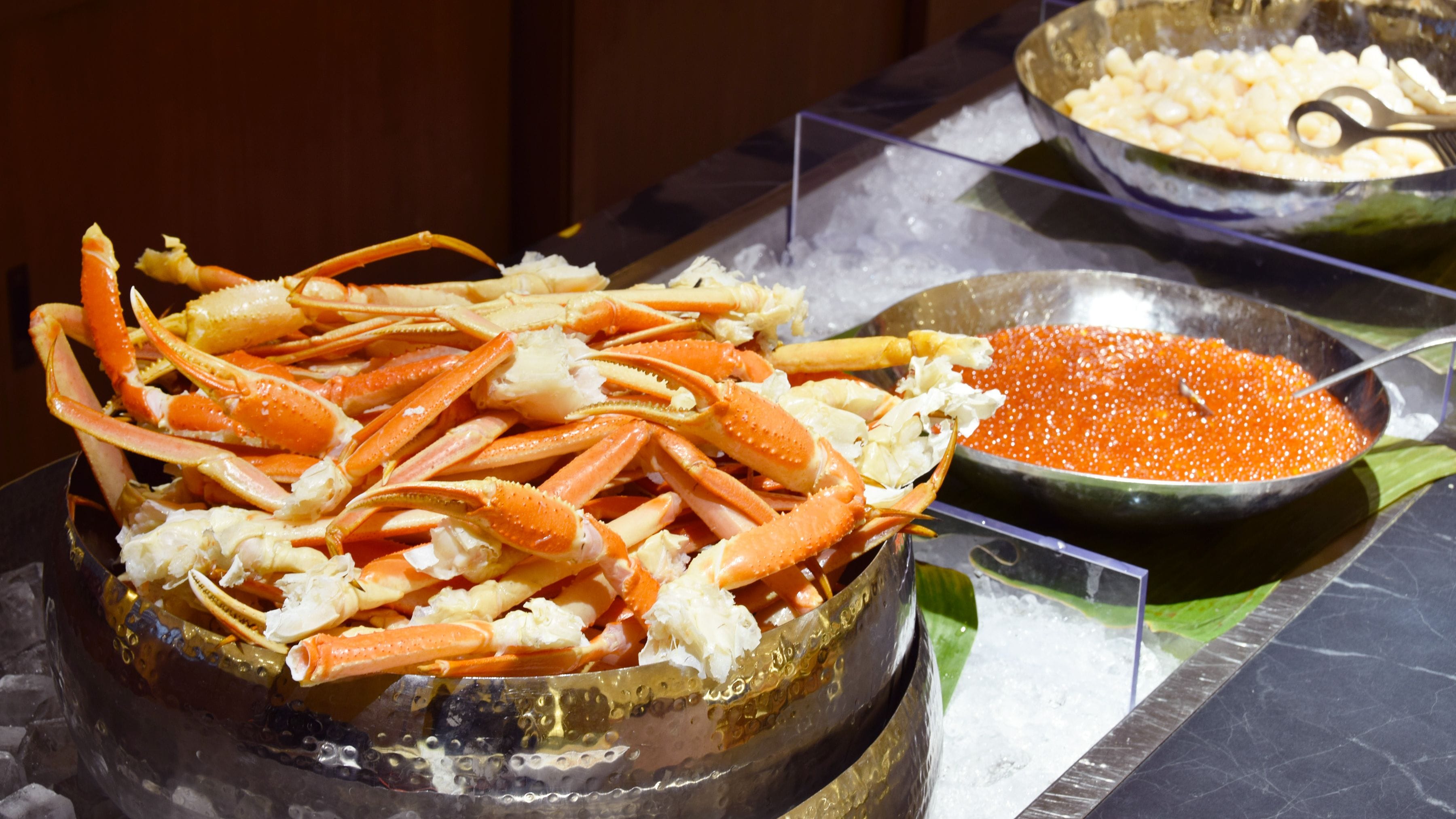 홋카이도인 듯한 대게, 아무리, 가리비도 물론 뷔페(이미지)【뷔페】