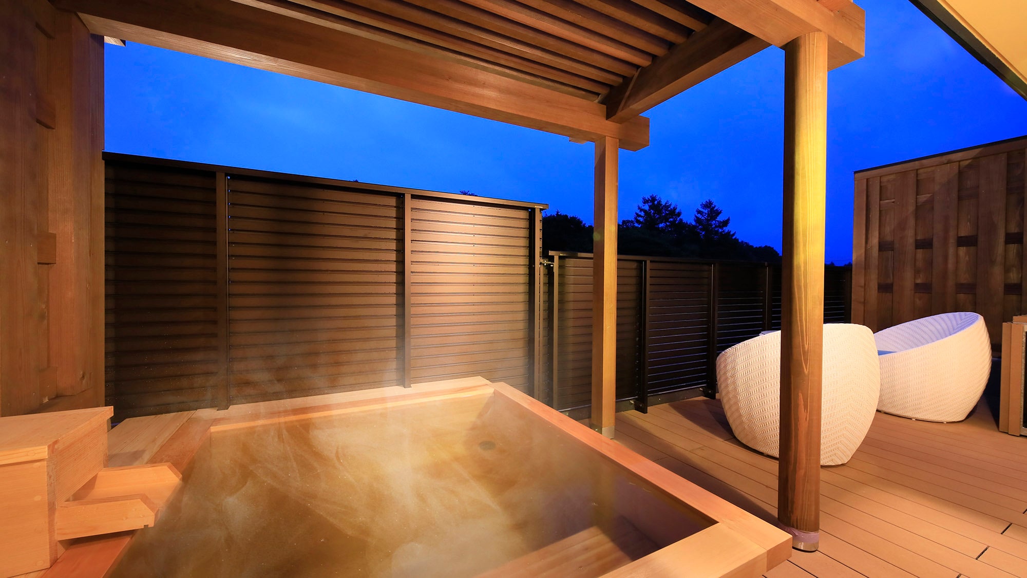 [Saiun/Souten] Modern Japanese-style room with open-air bath