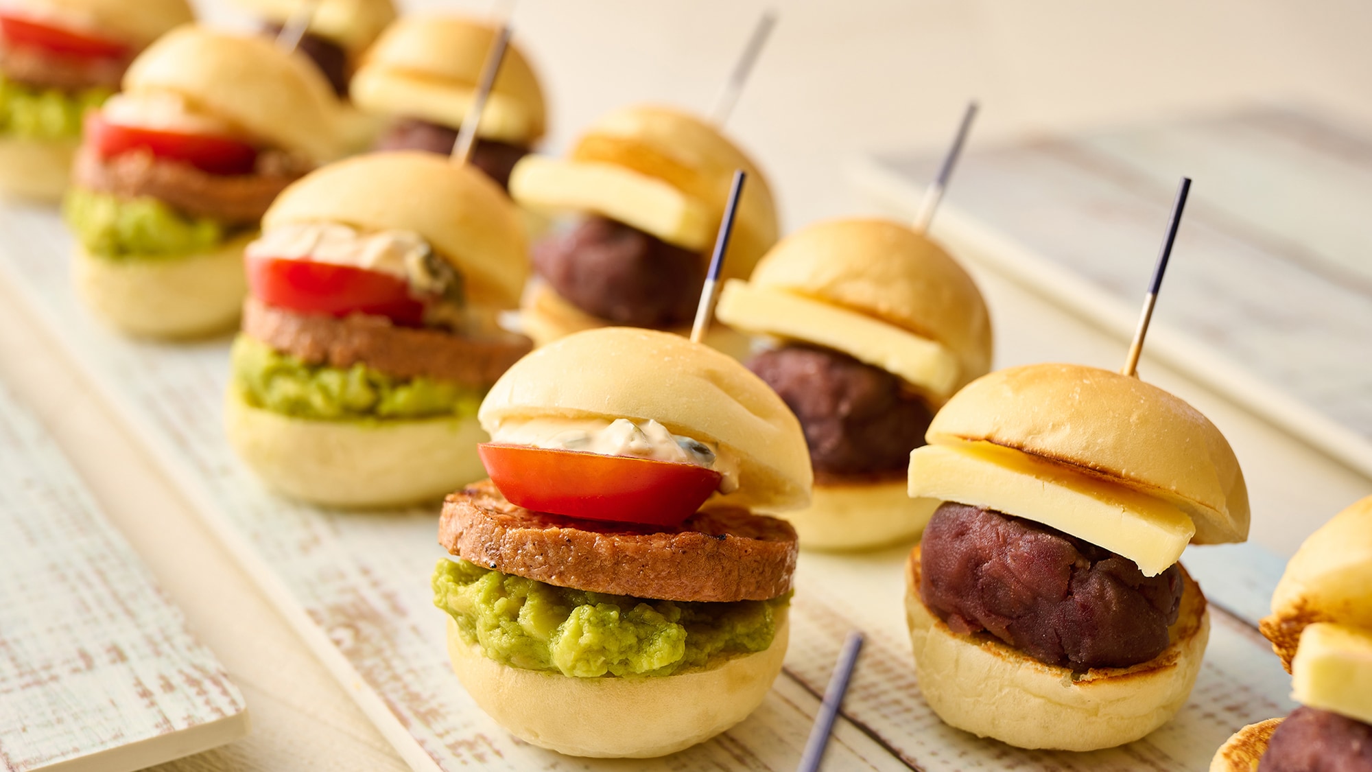 [Breakfast] Vegetable Burger / Bean Paste Butter Burger / *Image