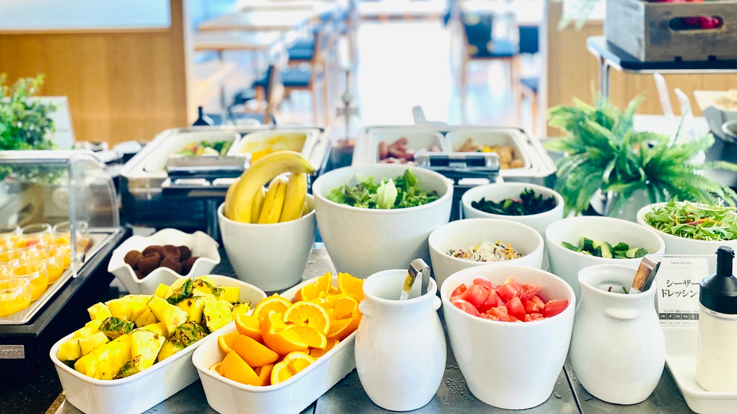 Breakfast menu example