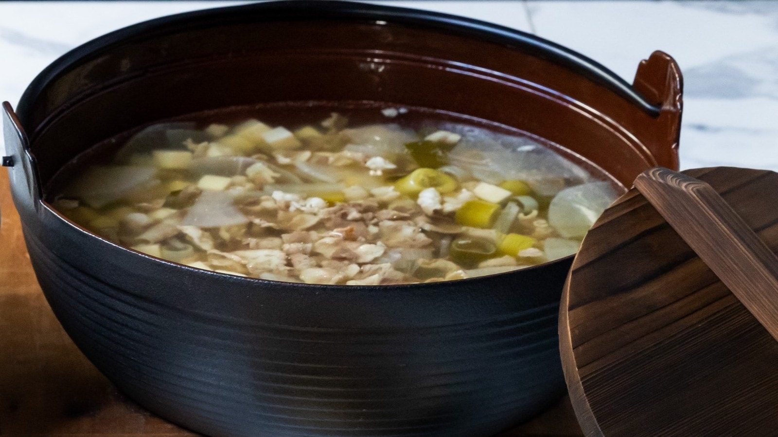 Breakfast: Meat soup
