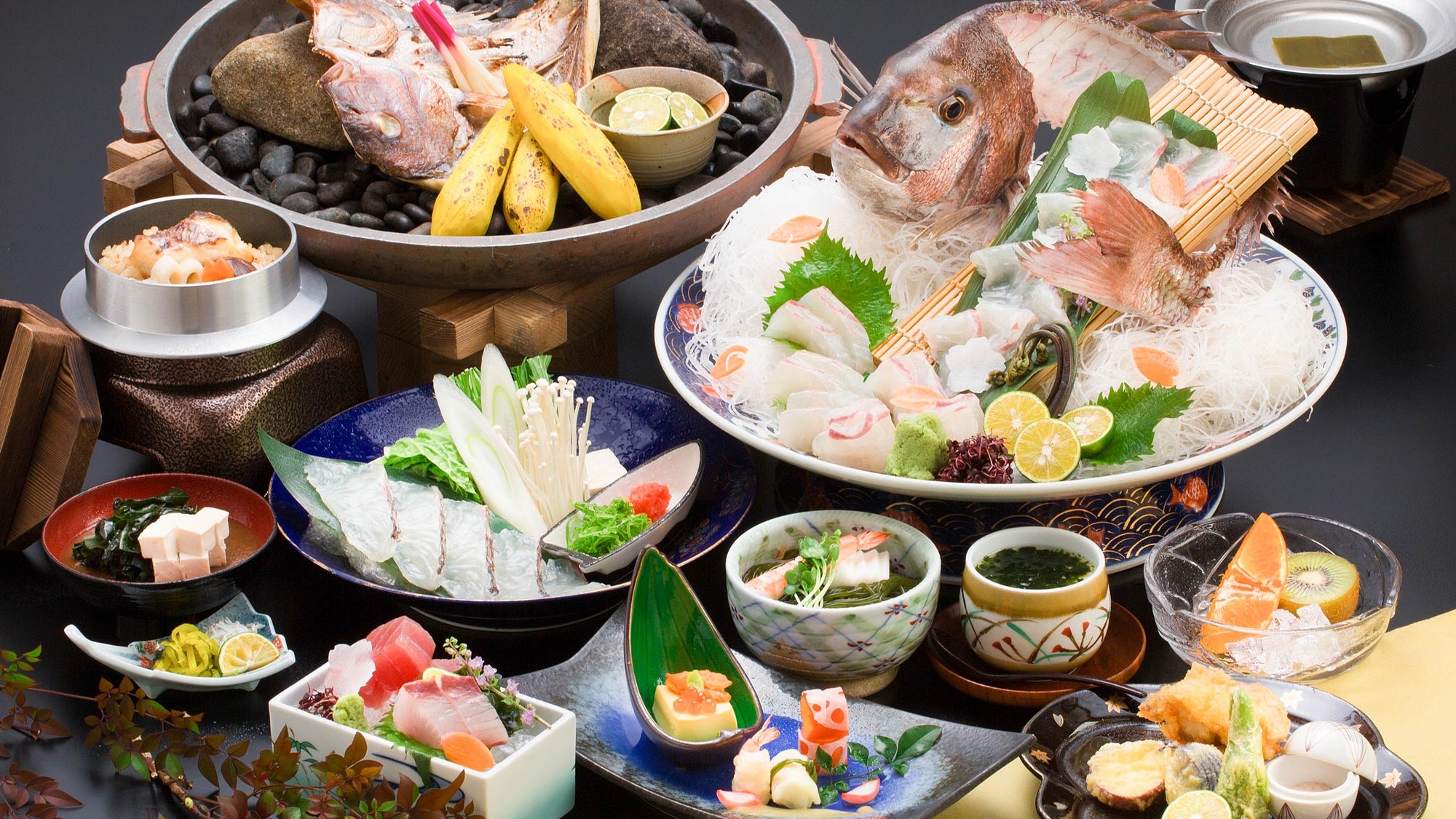 Enjoy a variety of exquisite Naruto sea bream ☆ Naruto Kaiseki plan ♪