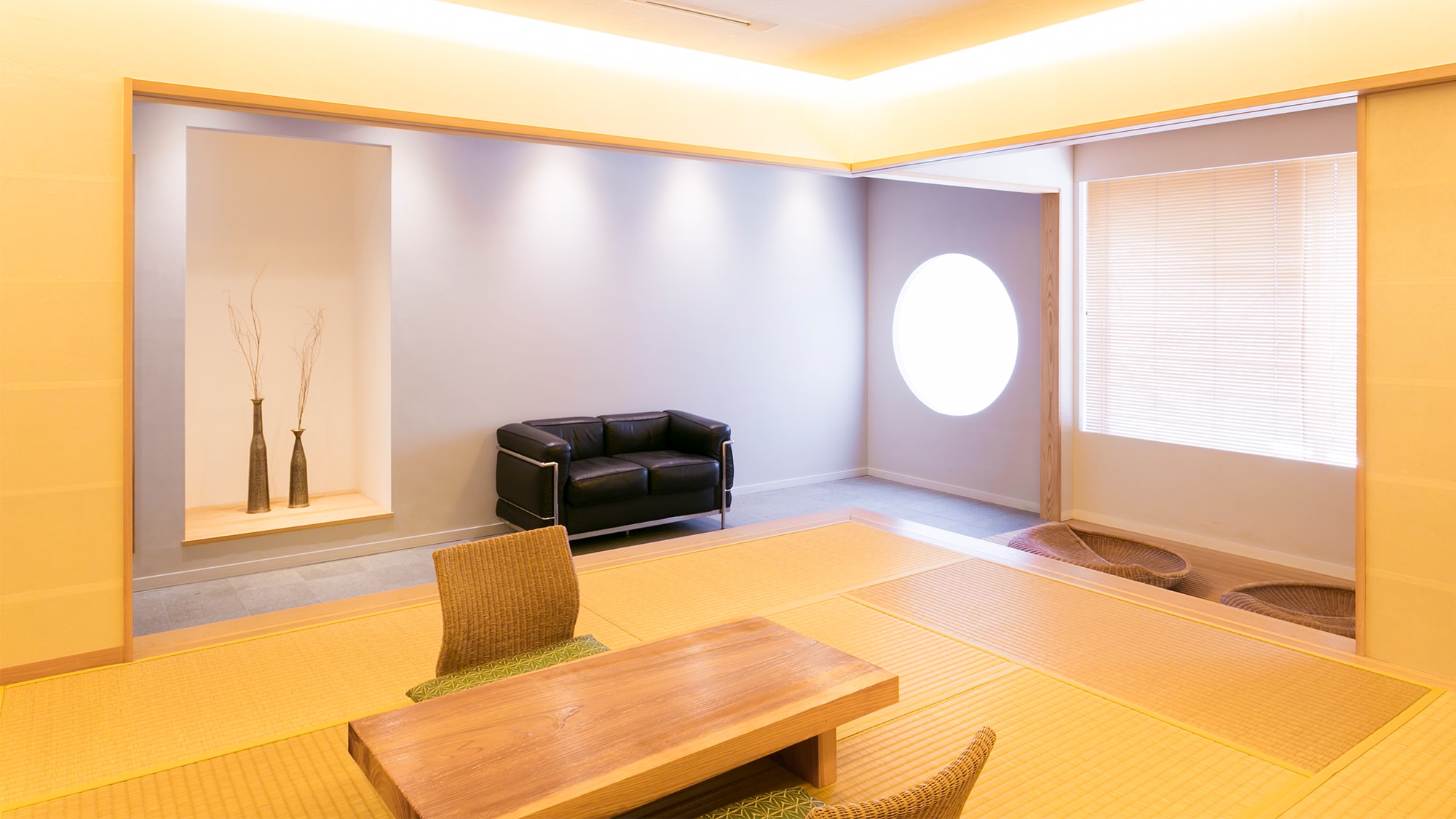 Premium Japanese and Western room with hot spring "Aoi" -aoi-