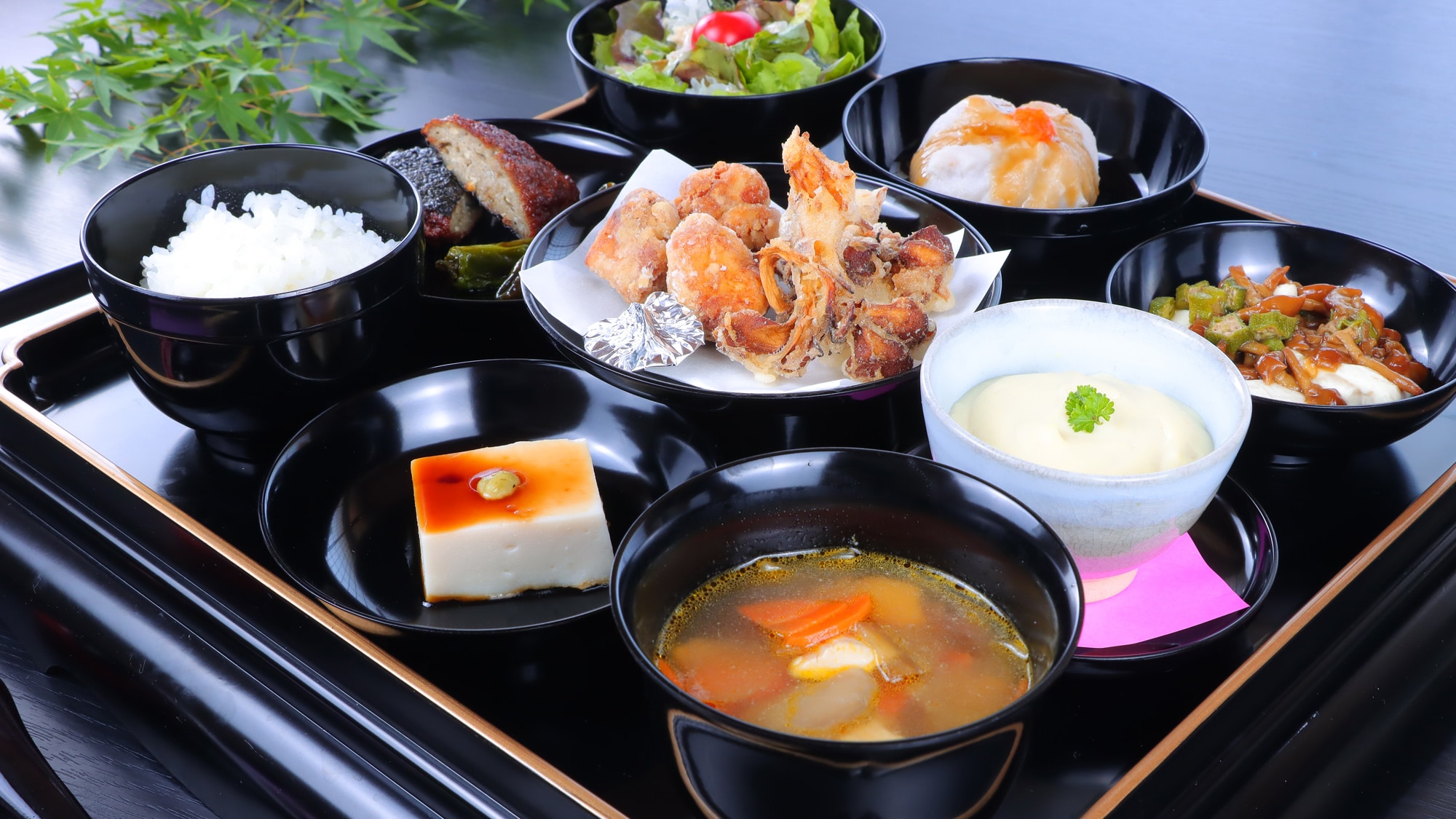 【晚餐】全家自制素食