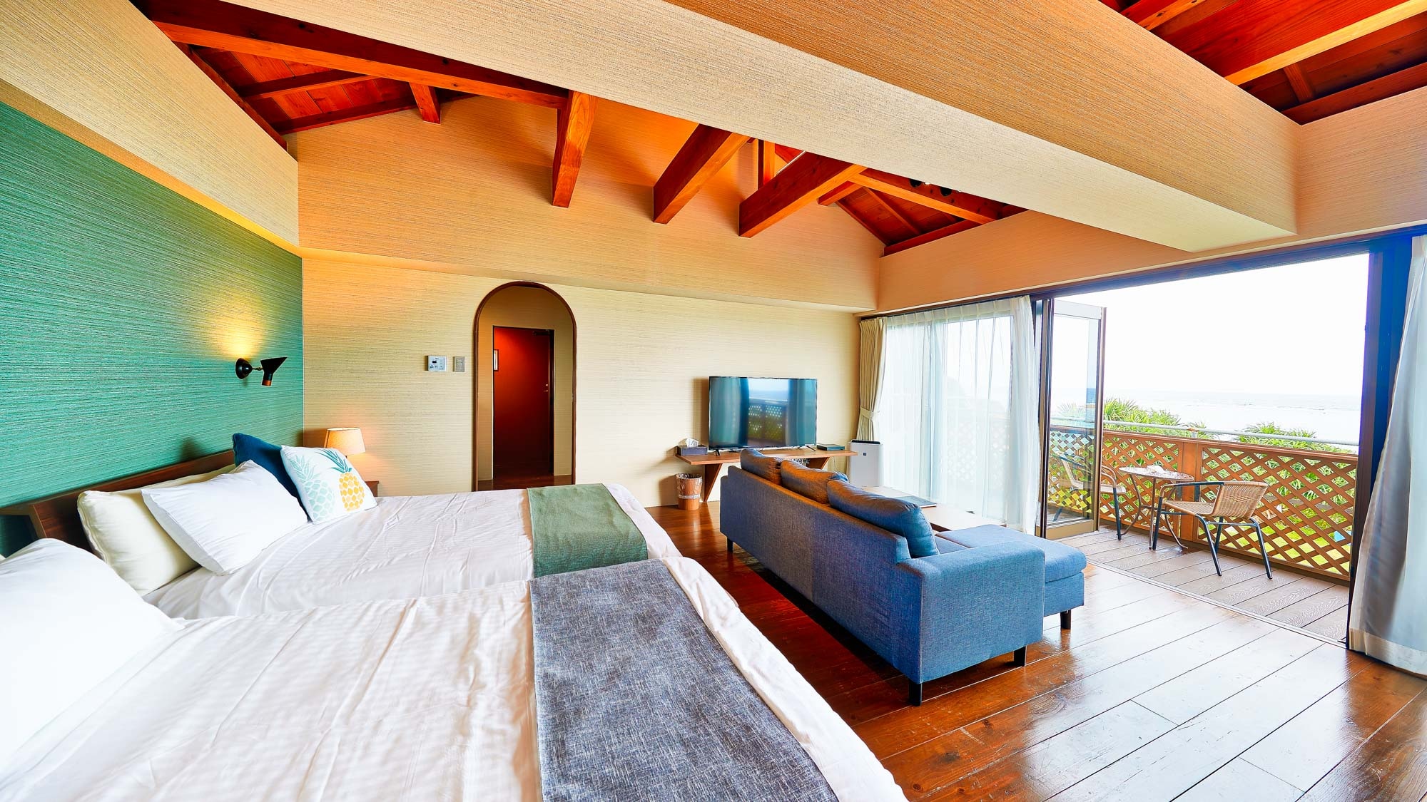 [Maximum 2 people] Twin room (living room)