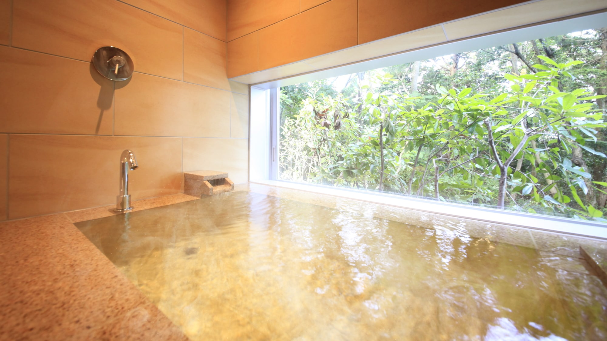[Deluxe Twin] With indoor bath overlooking the forest