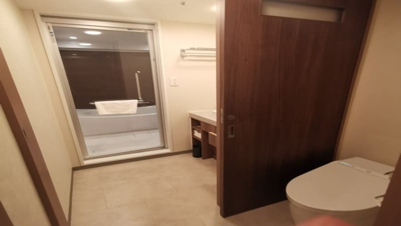 【Twin room】Bathroom with washing space ◇Twin room has separate bath and toilet
