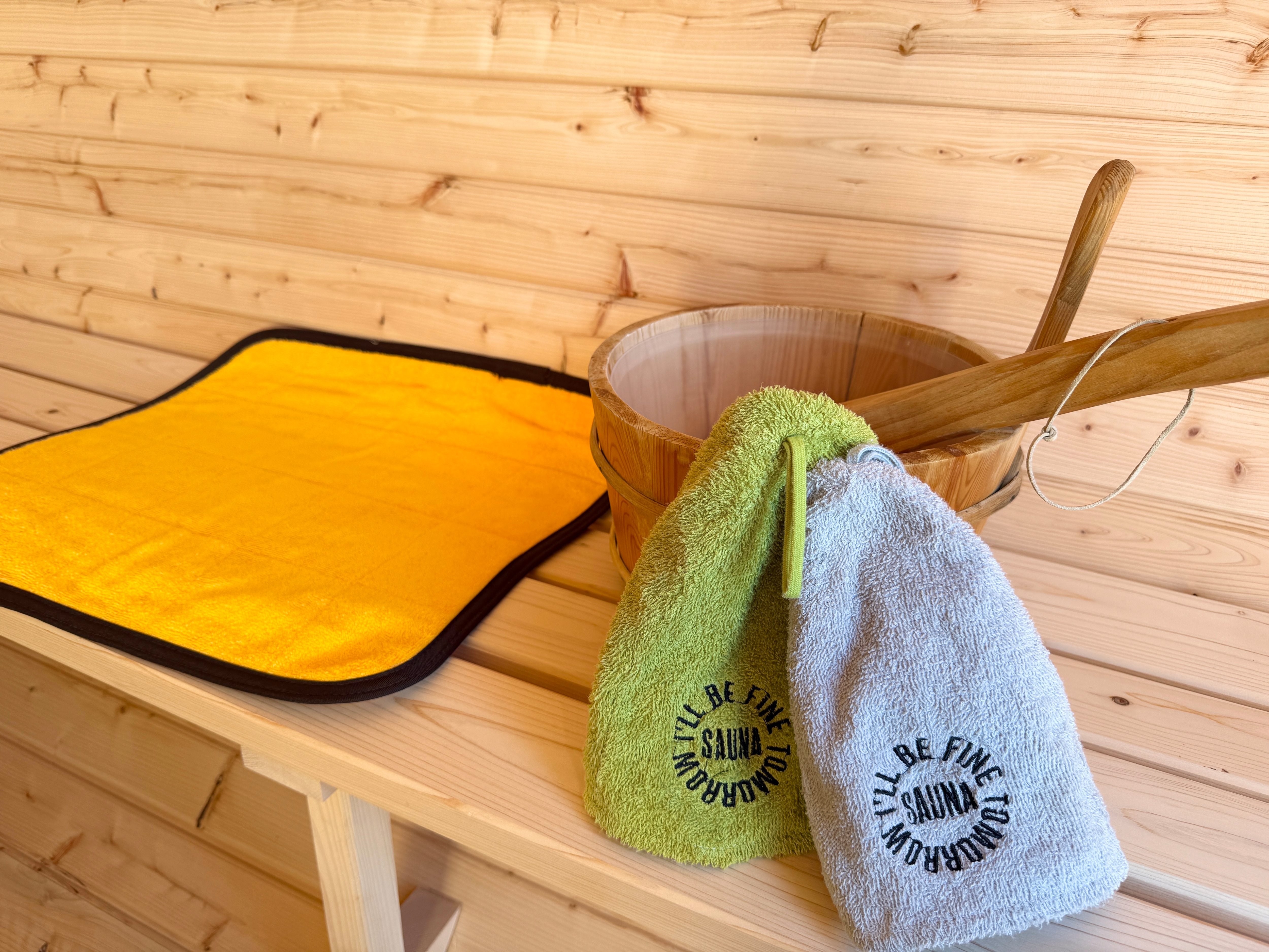 Sauna equipment is available for free rental.