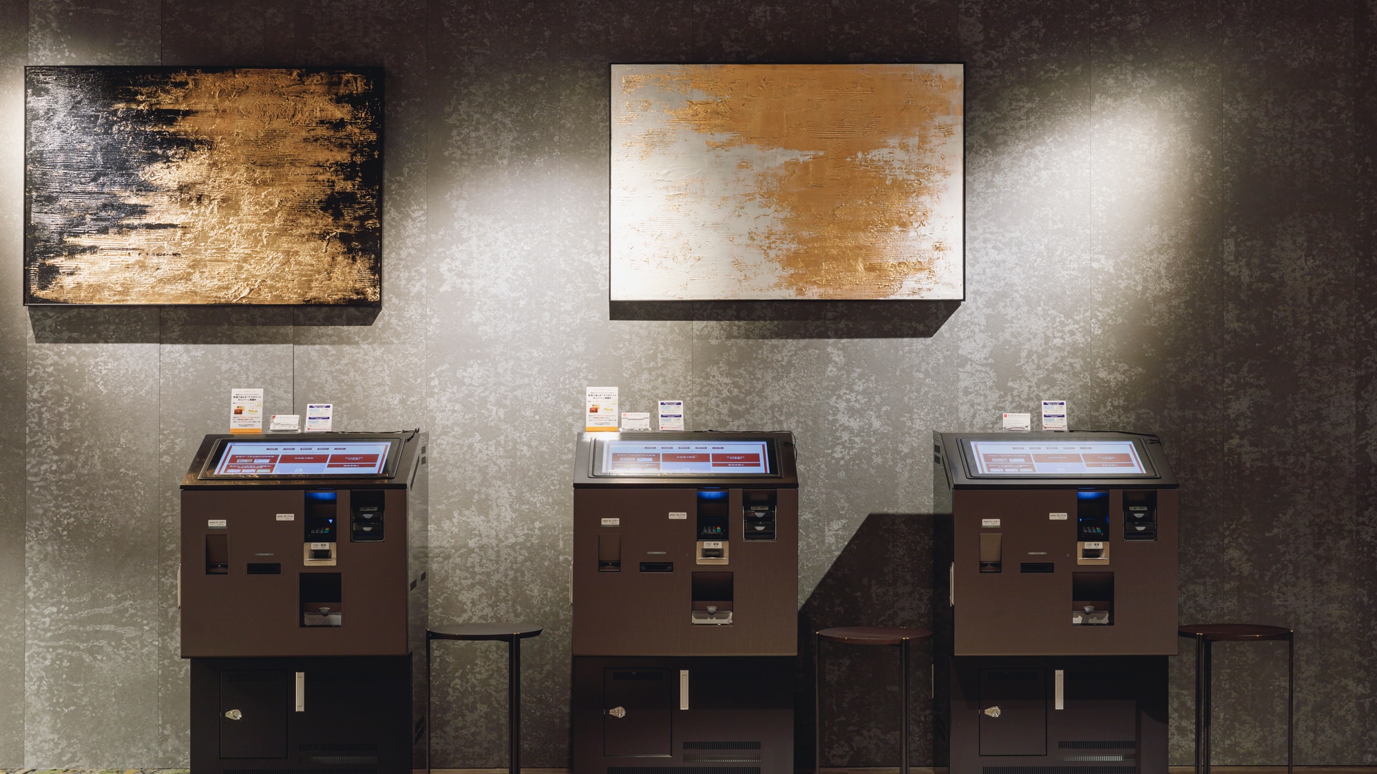 Self-service check-in machines