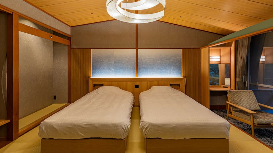 Japanese-style modern guest room Executive twin "Kokuon tokine"