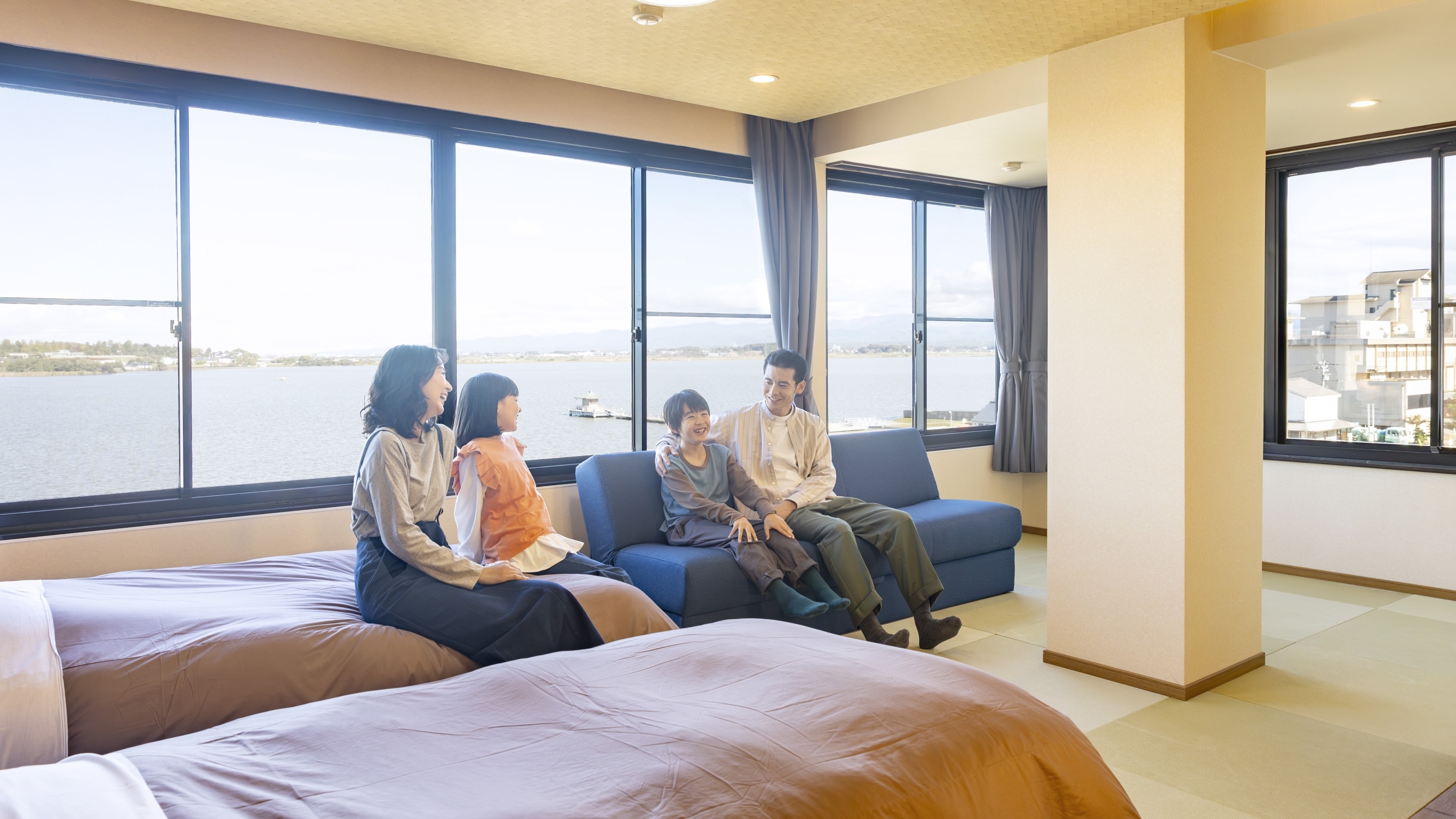 Phòng đôi tiêu chuẩn theo phong cách Nhật Bản Tennokaku *Ví dụ về phòng dành cho khách