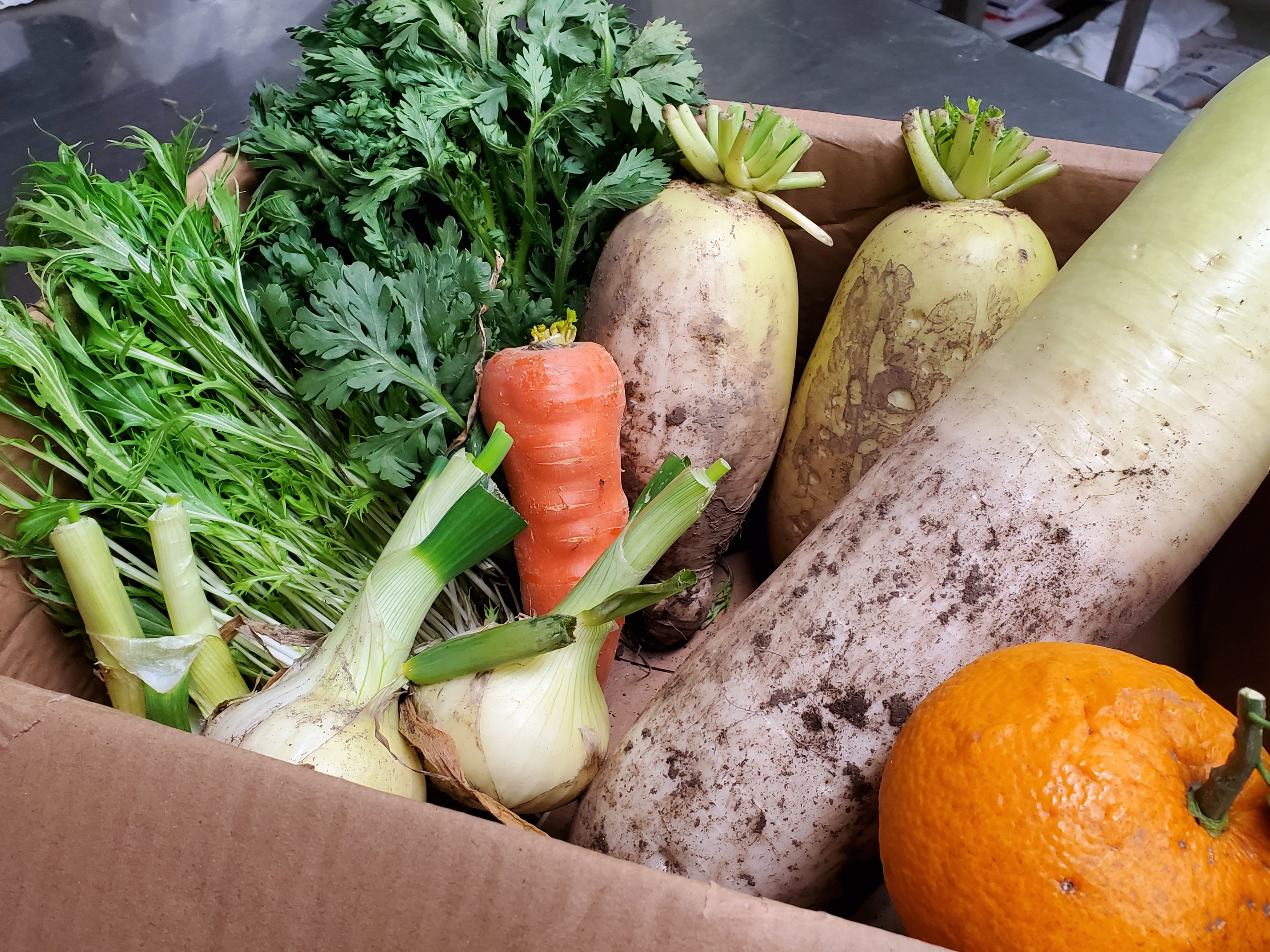 Vegetables from contracted farmers