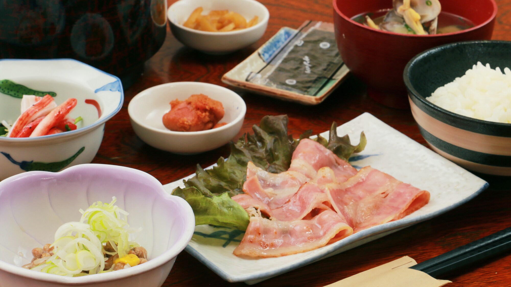 #早餐示例◆菜单每天更换。我们提供均衡的营养饮食