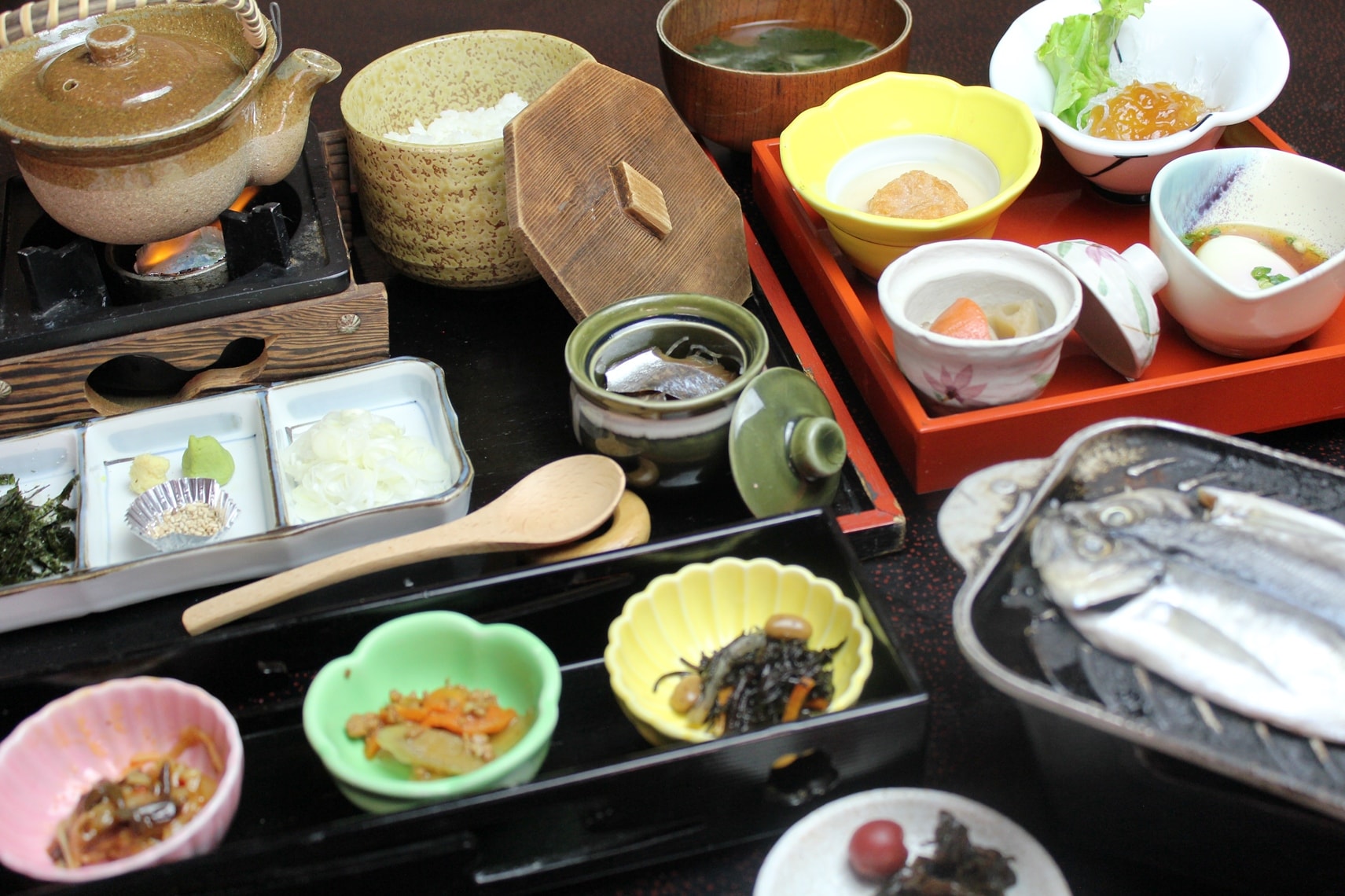 早餐是原創漁夫餐（Mago Chazuke）