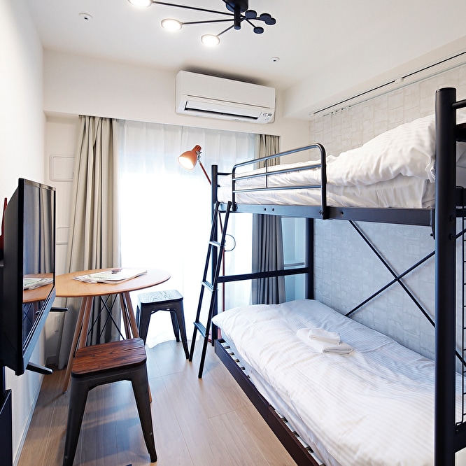 [Loft Bedroom] Up to 2 guests can stay.
