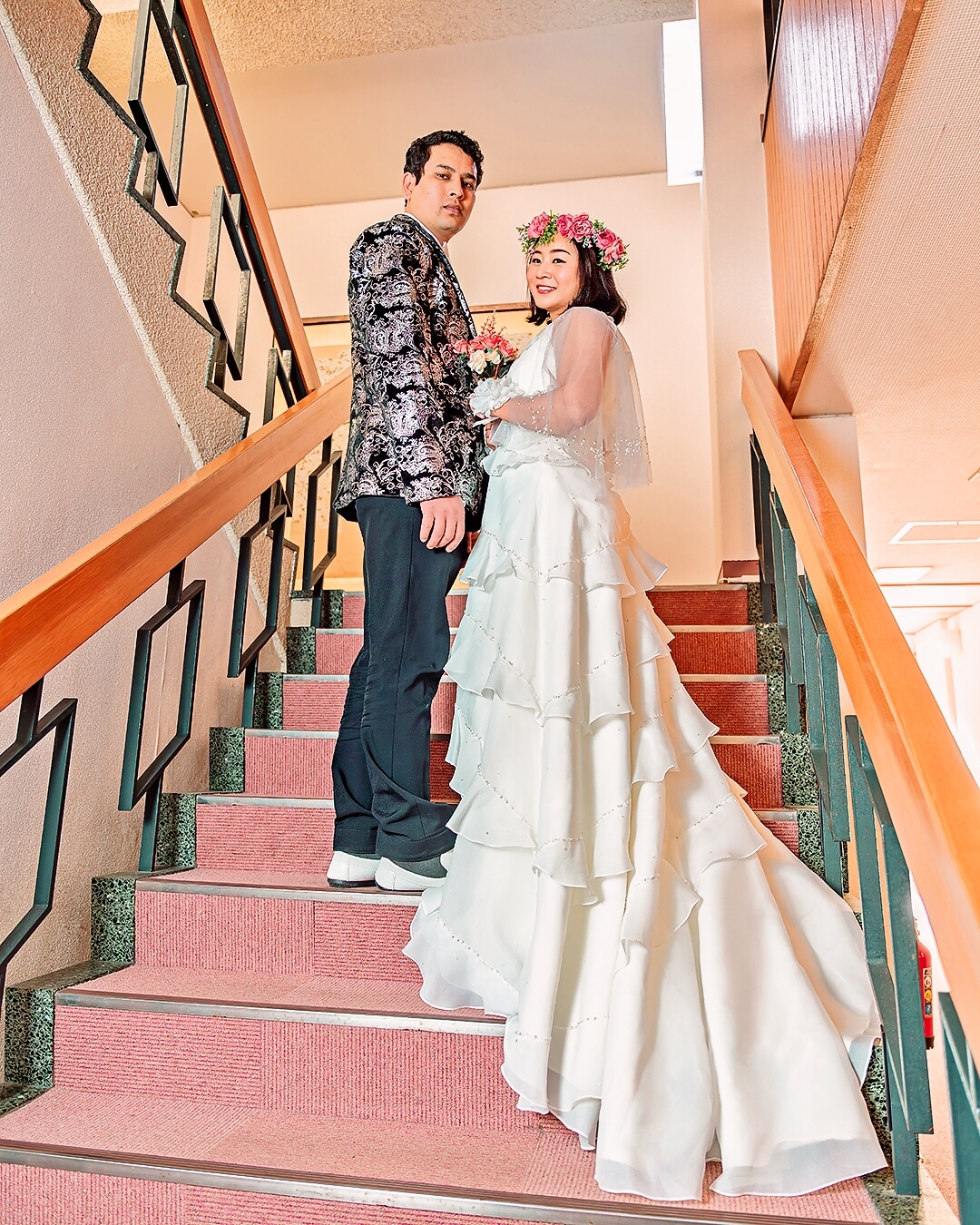 Gaun pengantin, tangga