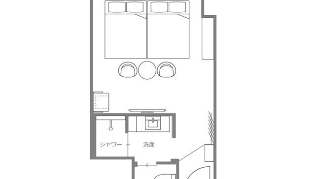 Kamar standar *Tipe-A 30㎡