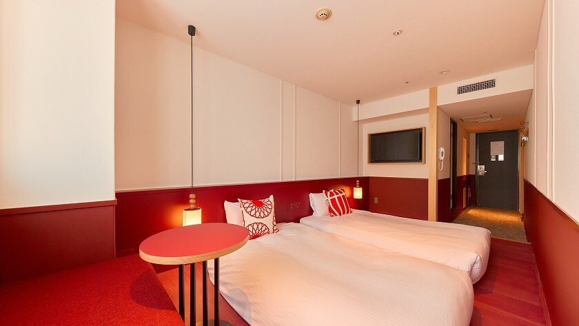 Standard Twin -Kyoto Tower Concept- 22㎡ (Bebas Rokok) Contoh