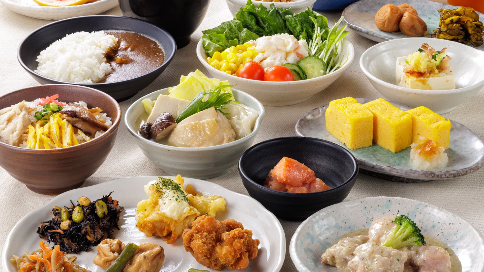Japanese breakfast buffet