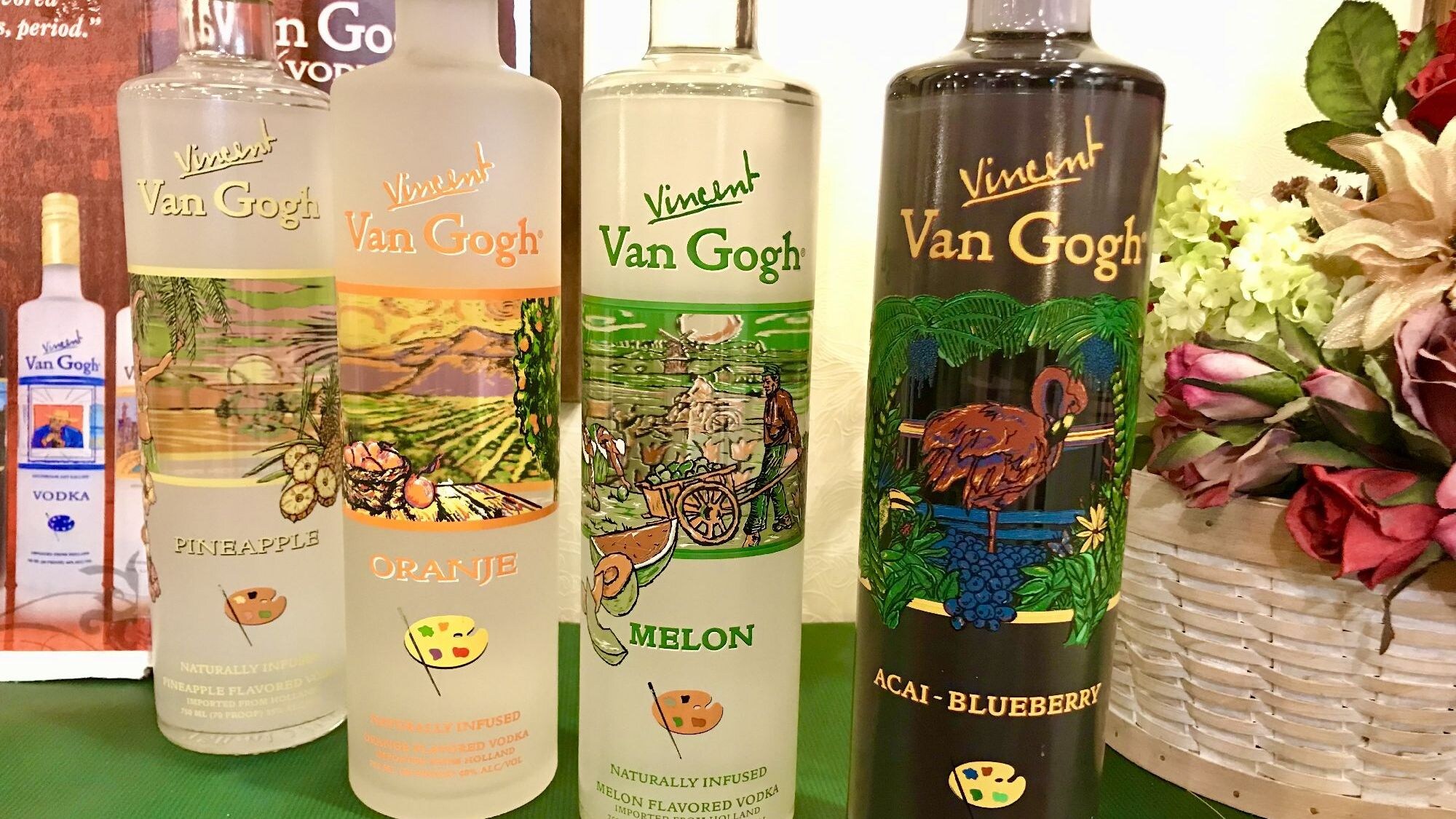 Flavored vodka "Van Gogh" comes in over 20 flavors!