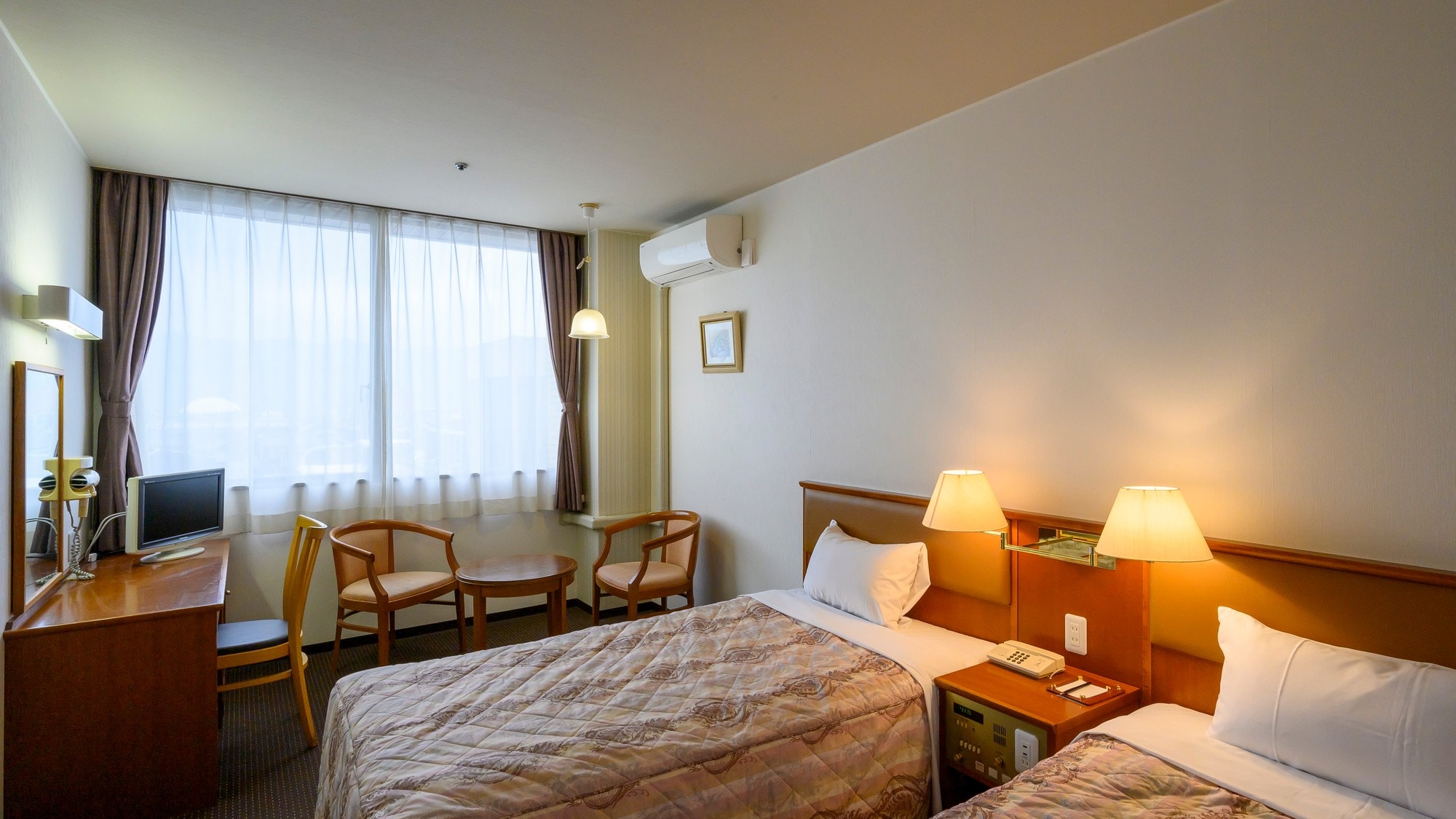 [Non-smoking] Twin room, spacious even at 22㎡