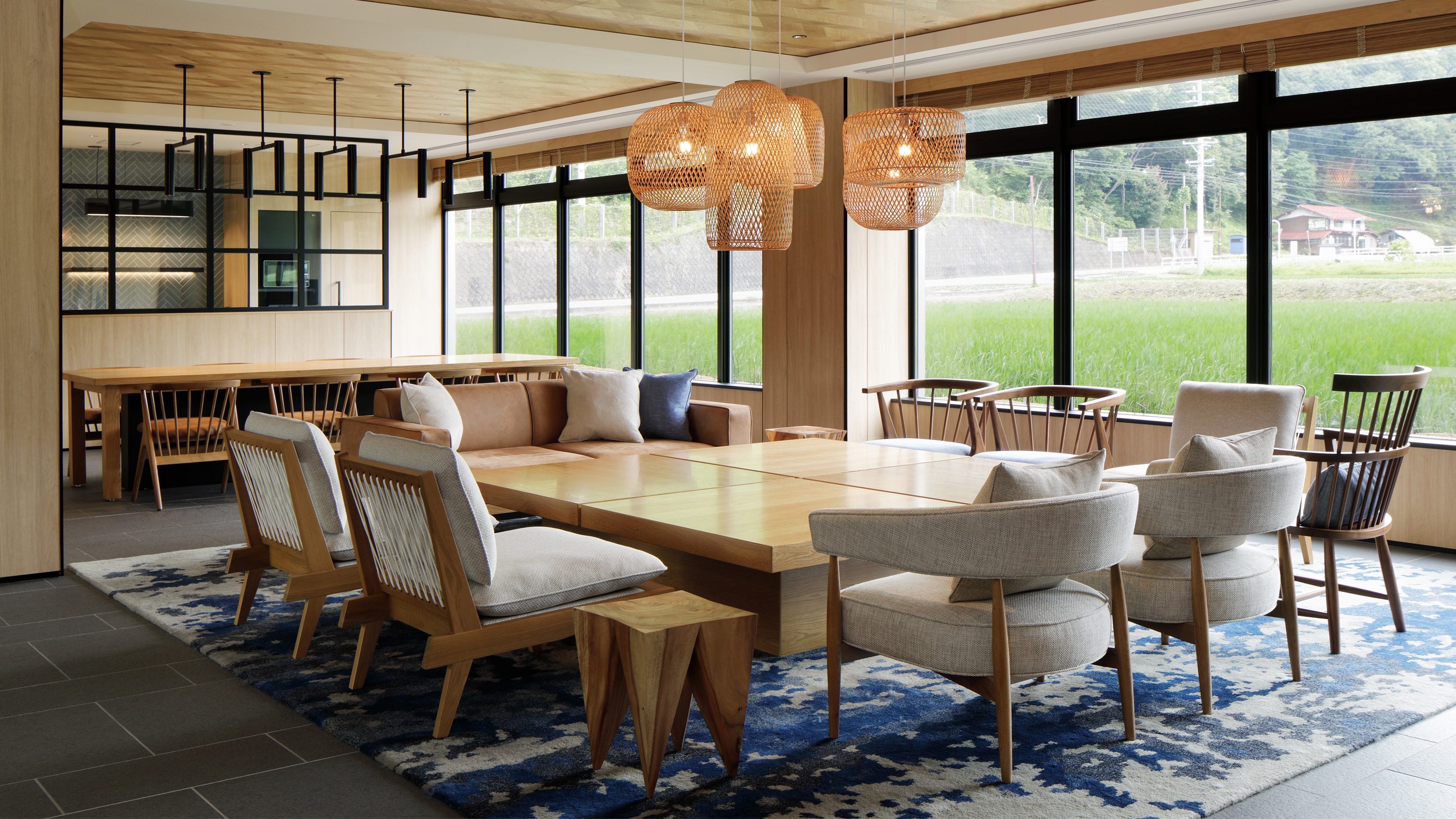 Lounge: A relaxing lobby lounge.