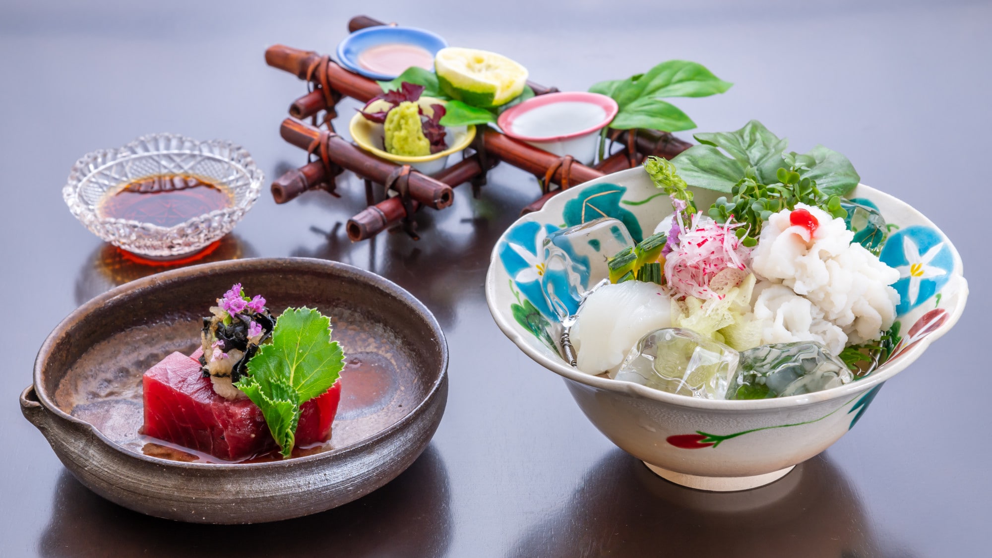 京都懷石料理（夏季版）與神戶牛肉的形象