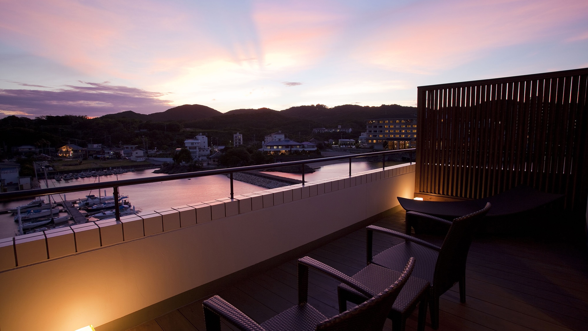 ≪Harbor spa terrace room with open-air hot spring bath≫